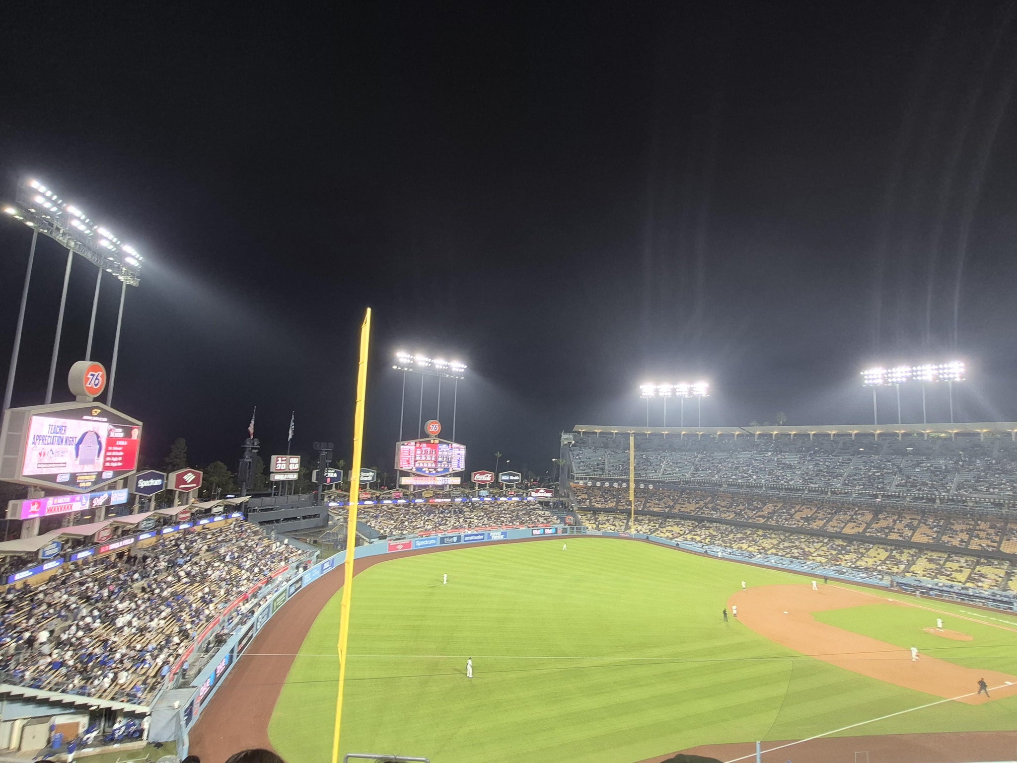 Real Fan View taken from Section 43 RS at UNIQLO Field at Dodger Stadium by Diana L
