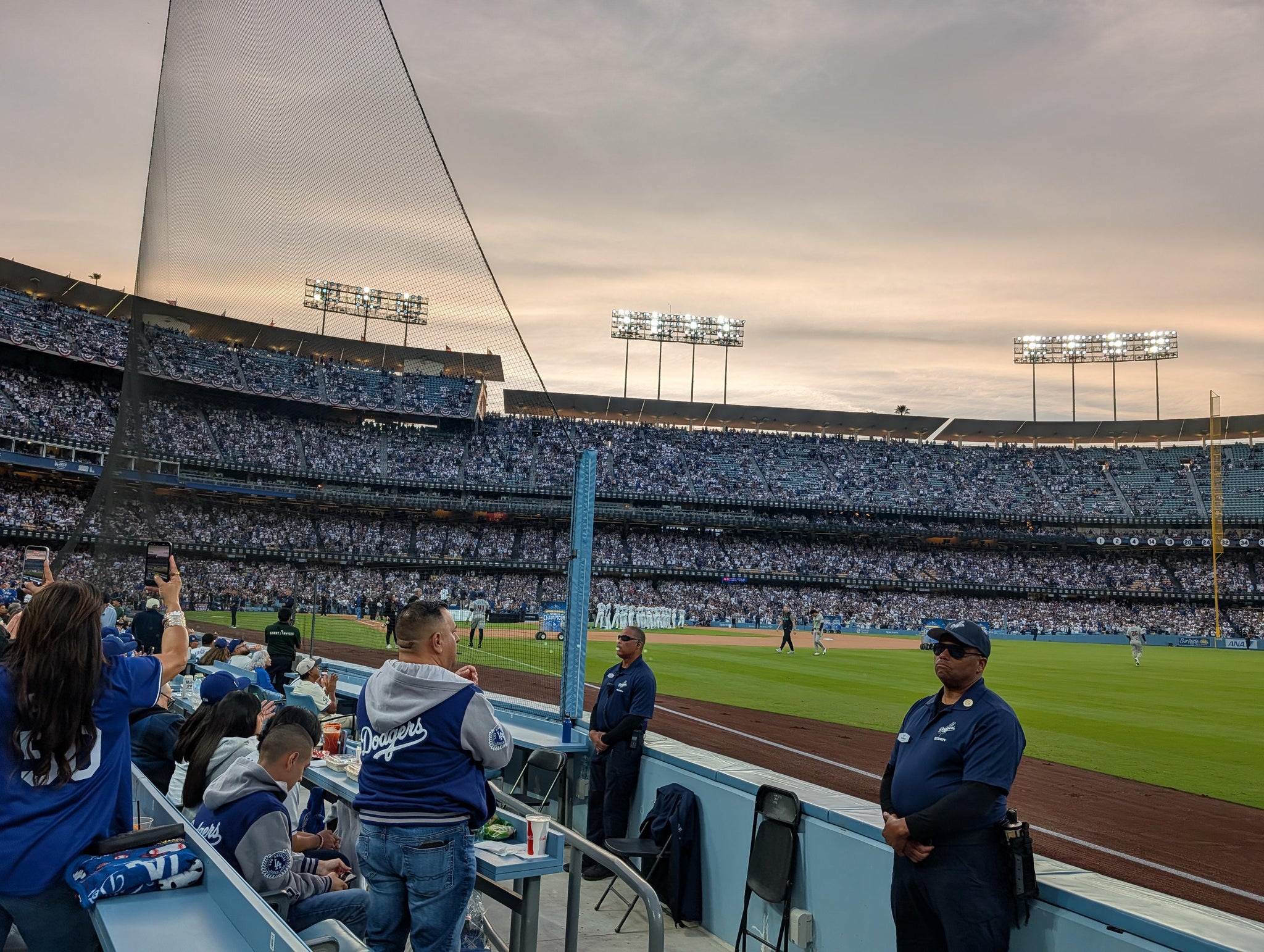 Real Fan View taken from Section 44 BL at UNIQLO Field at Dodger Stadium by Jeremy R