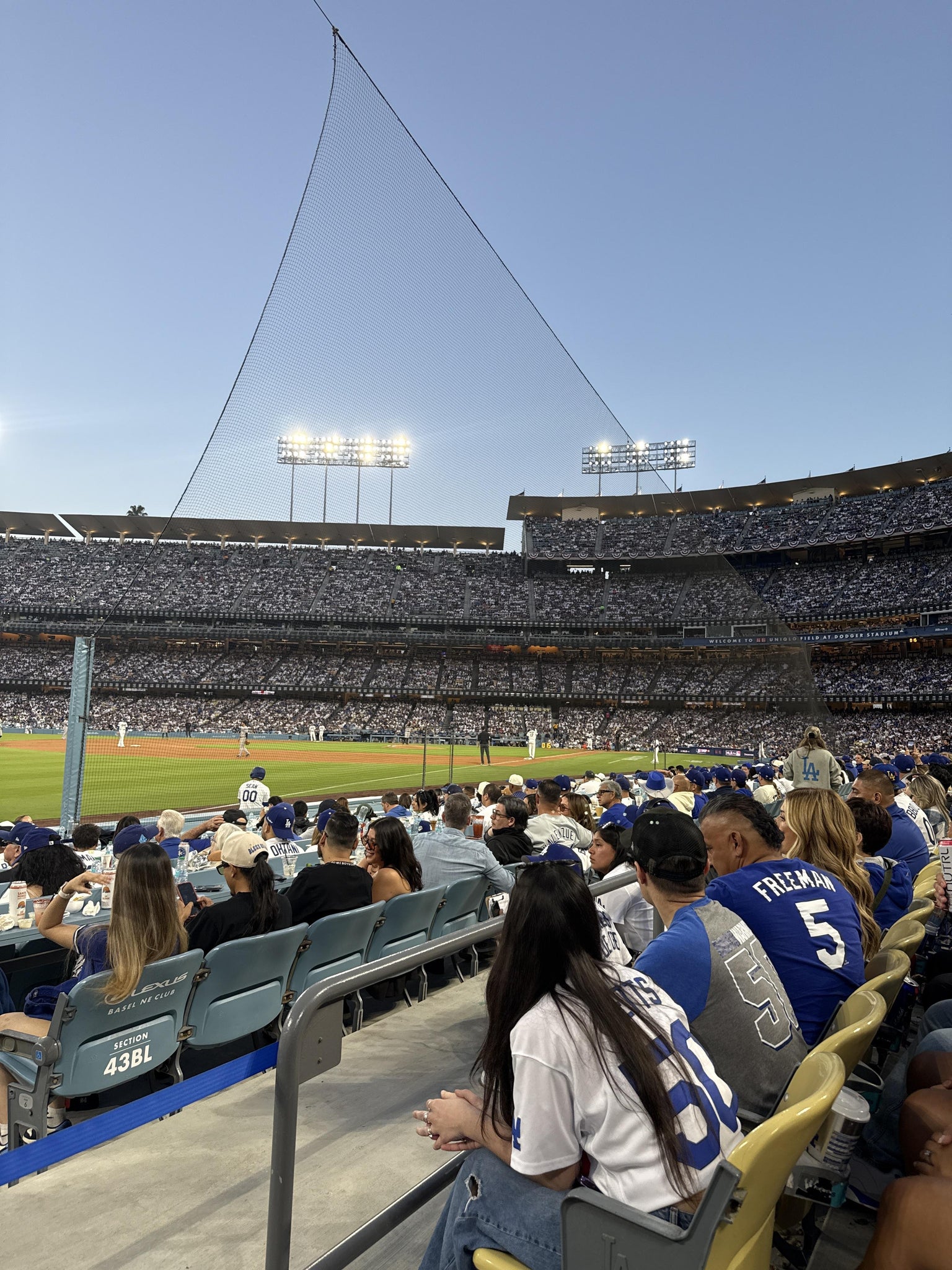 Real Fan View taken from Section 45 FD at UNIQLO Field at Dodger Stadium by Jaime R