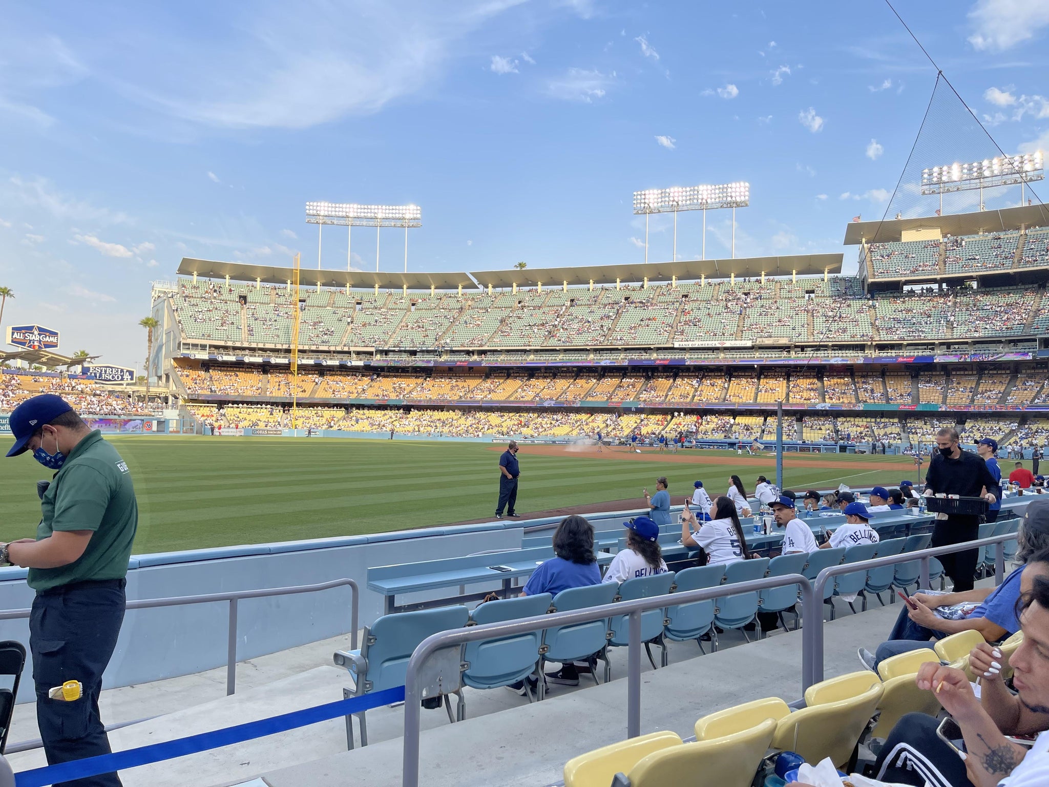 Real Fan View taken from Section 45 FD at UNIQLO Field at Dodger Stadium by Victor A
