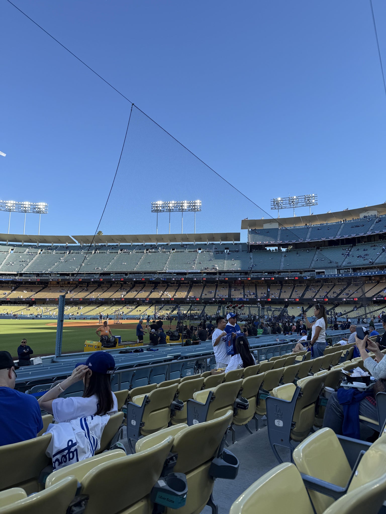 Real Fan View taken from Section 45 FD at UNIQLO Field at Dodger Stadium by Mauro A
