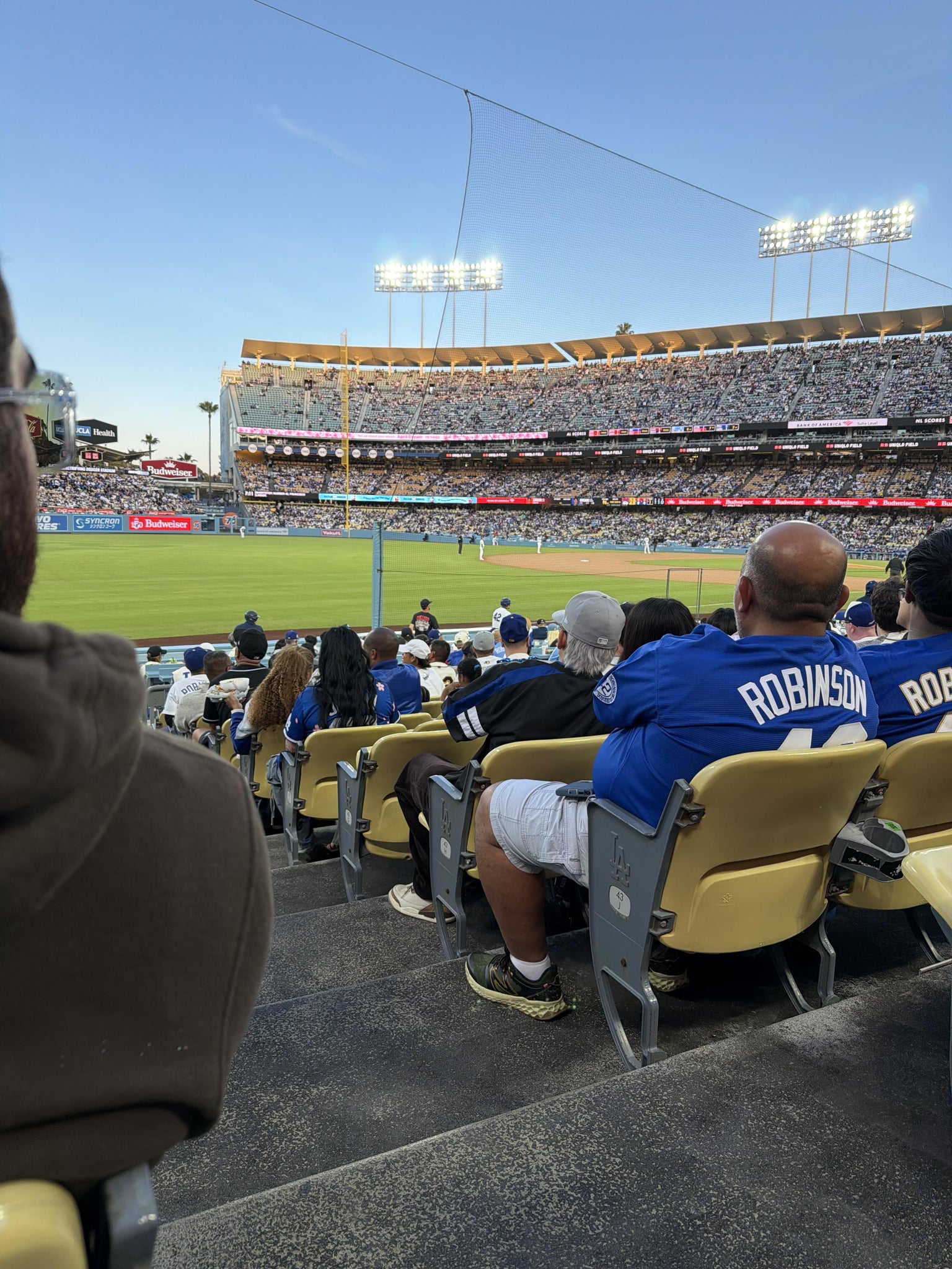 Real Fan View taken from Section 45 FD at UNIQLO Field at Dodger Stadium by Ryan T