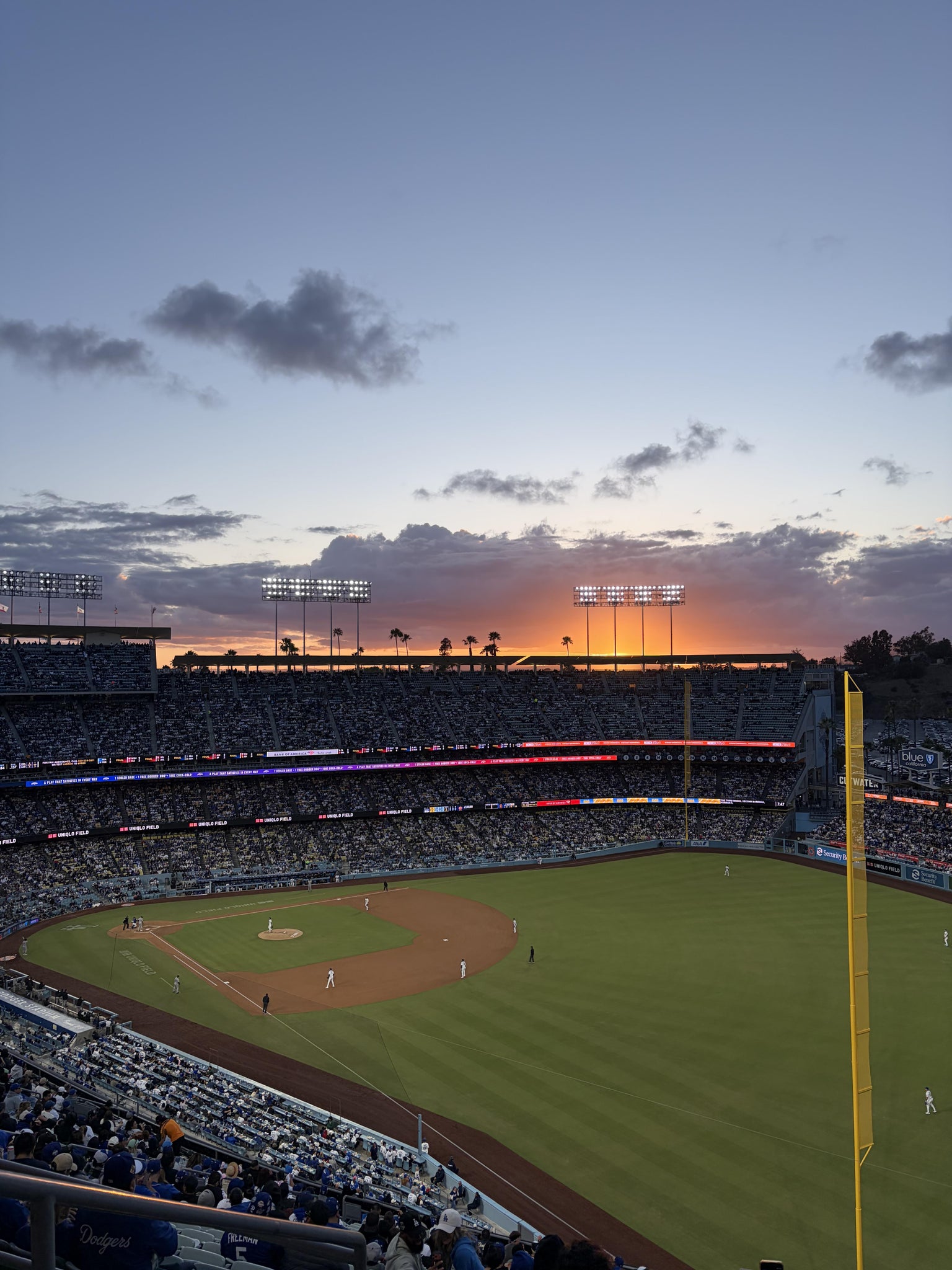 Real Fan View taken from Section 46 RS at UNIQLO Field at Dodger Stadium by Cora M