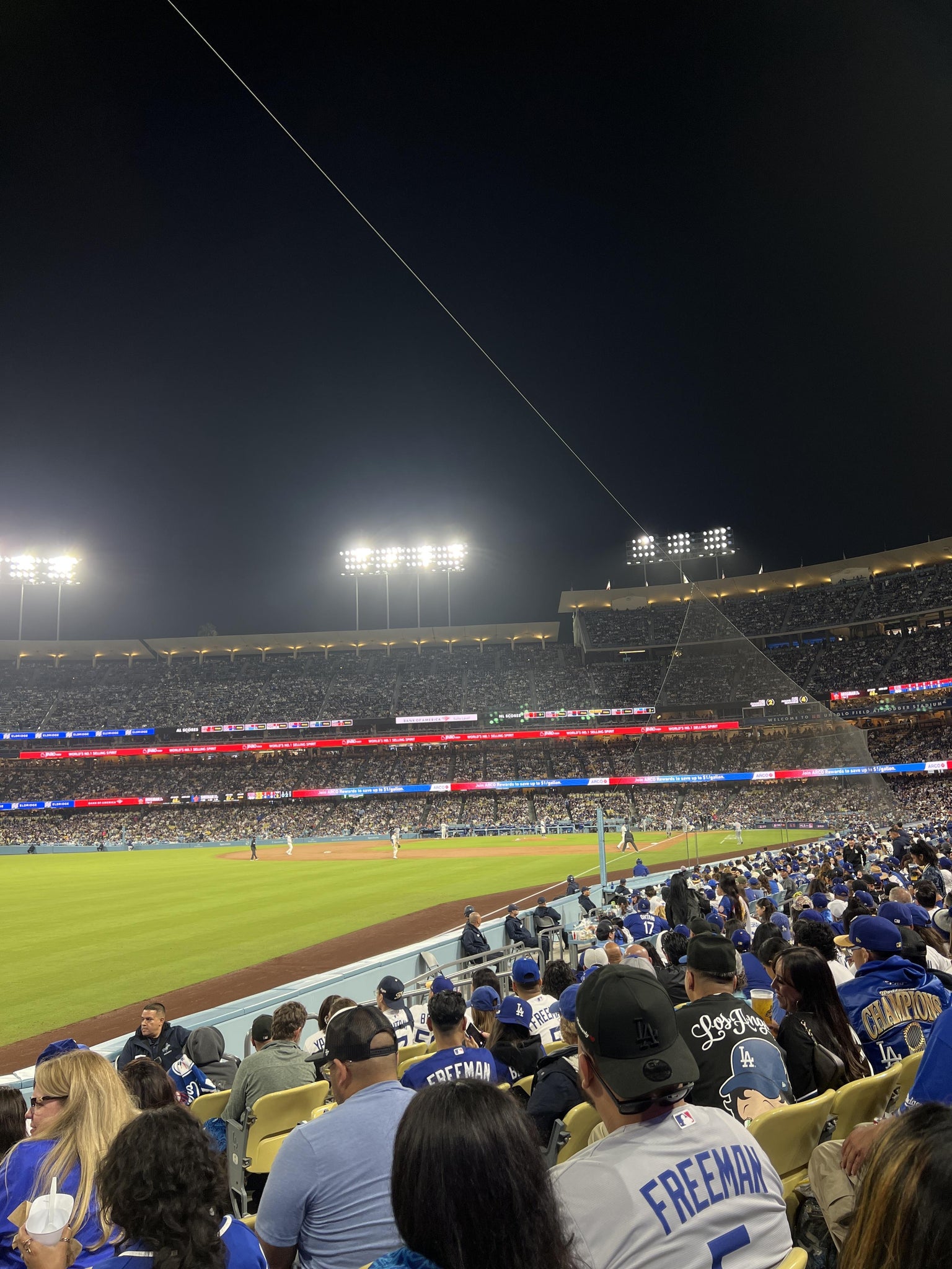 Real Fan View taken from Section 49 FD at UNIQLO Field at Dodger Stadium by Mercedez L