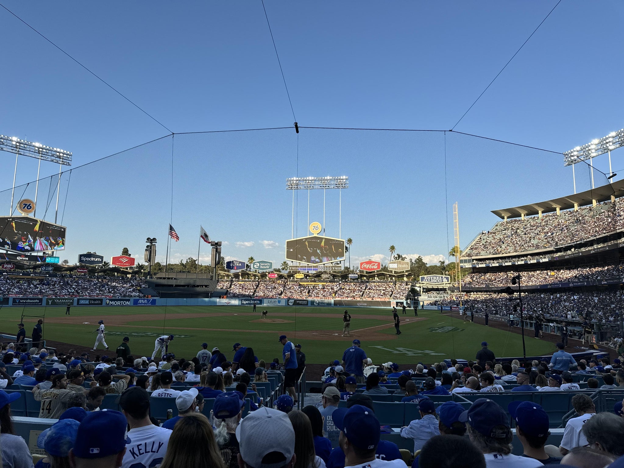 Real Fan View taken from Section 5 FD at UNIQLO Field at Dodger Stadium by Jonathan A