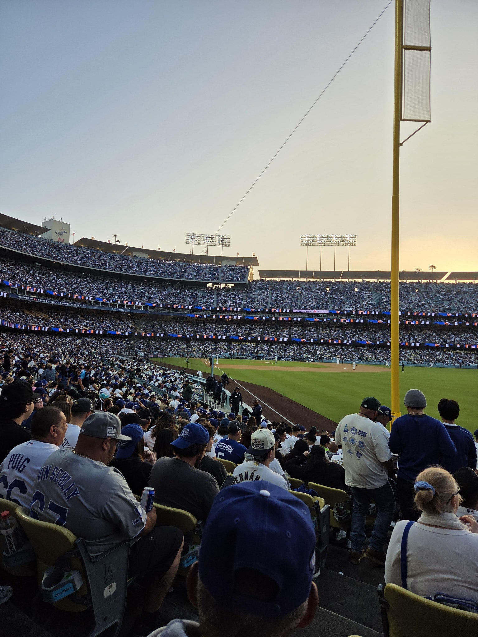 Real Fan View taken from Section 50 FD at UNIQLO Field at Dodger Stadium by Henry T