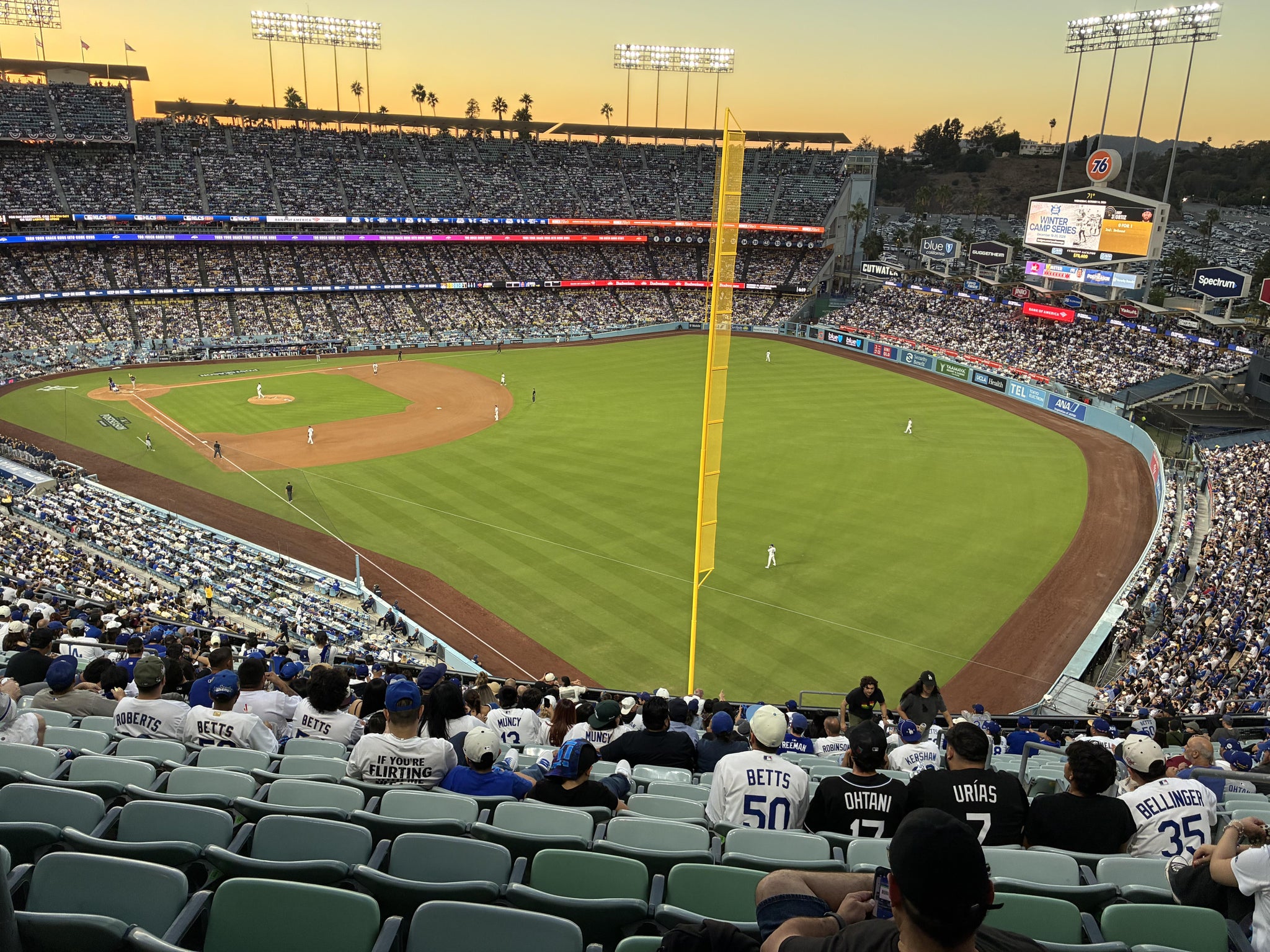 Real Fan View taken from Section 50 RS at UNIQLO Field at Dodger Stadium by Tony O