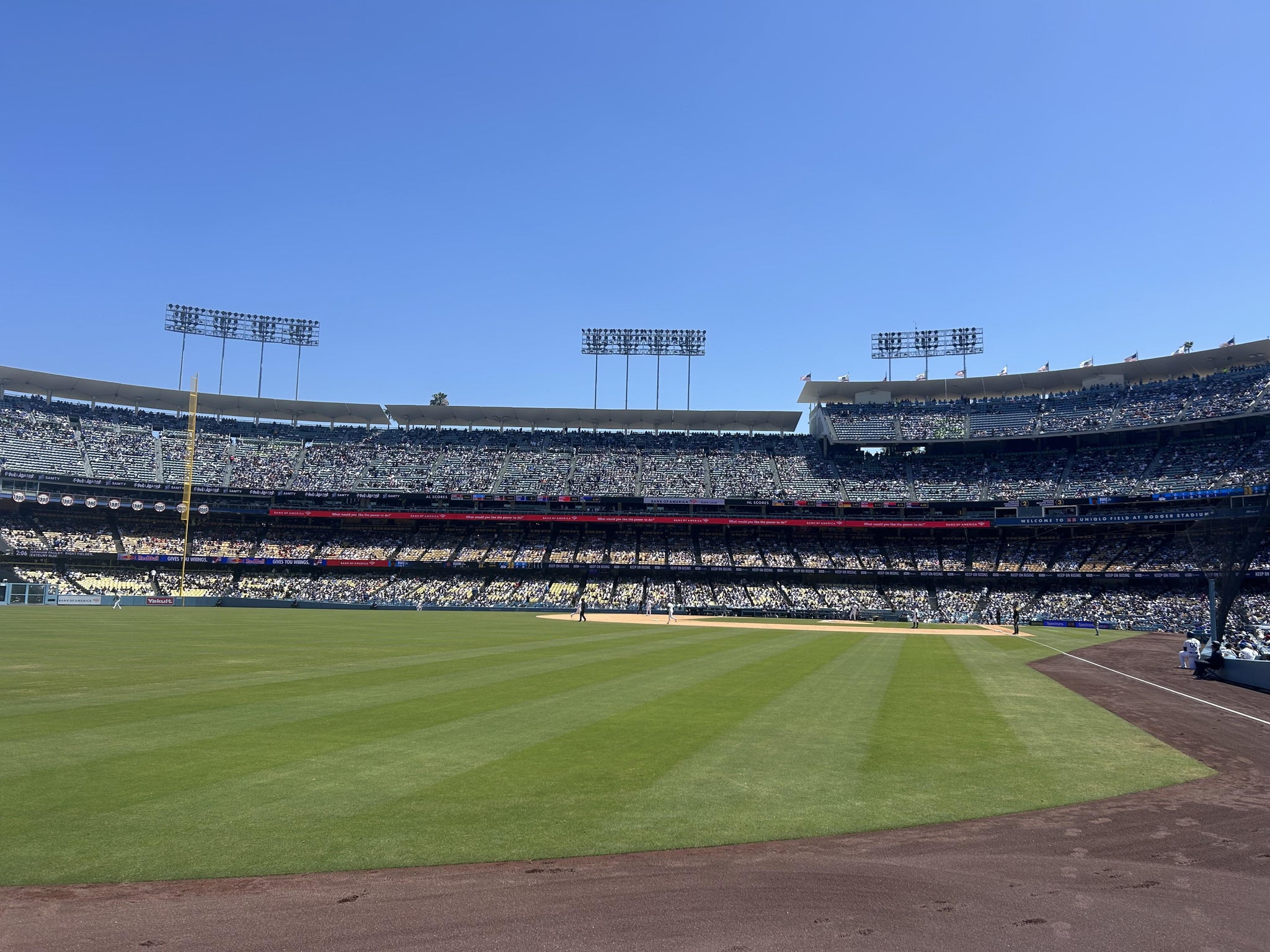 Real Fan View taken from Section 51 FD at UNIQLO Field at Dodger Stadium by Juan R