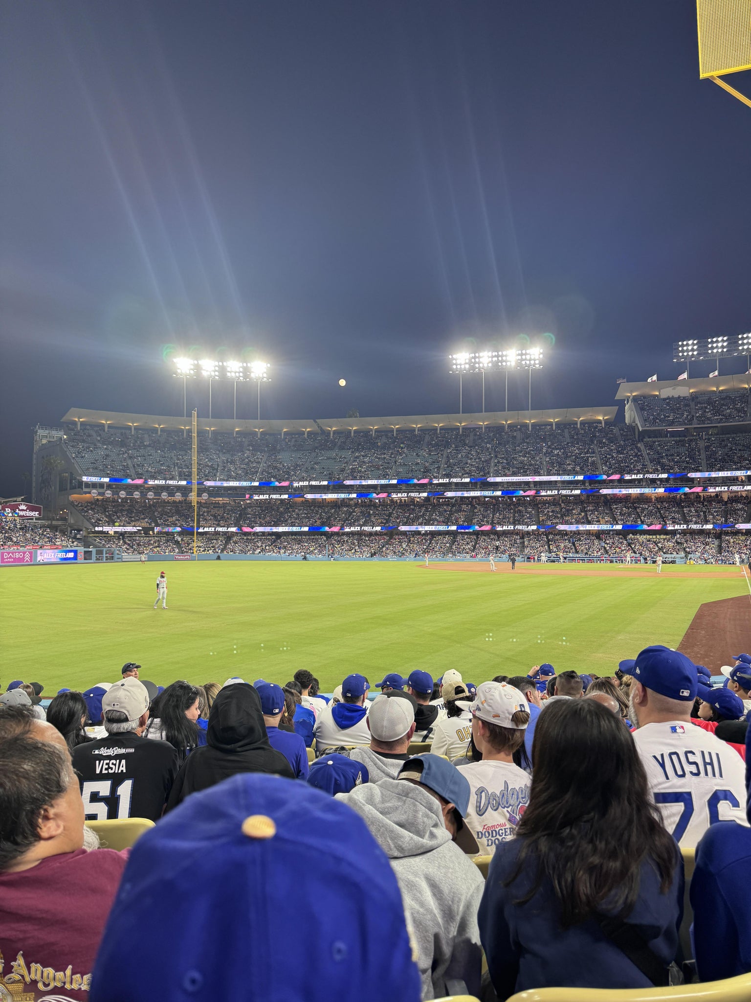 Real Fan View taken from Section 51 FD at UNIQLO Field at Dodger Stadium by Jonathan M