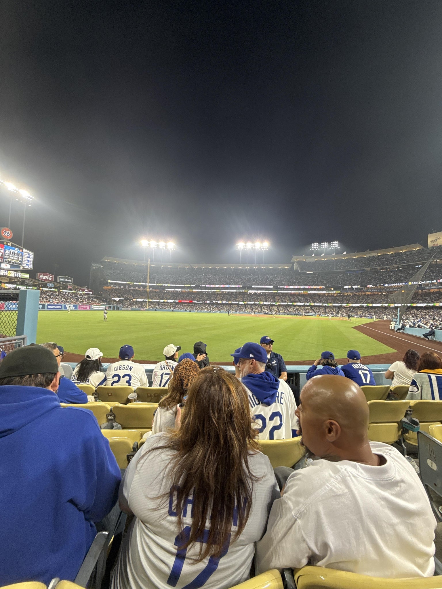 Real Fan View taken from Section 53 FD at UNIQLO Field at Dodger Stadium by Joseph D