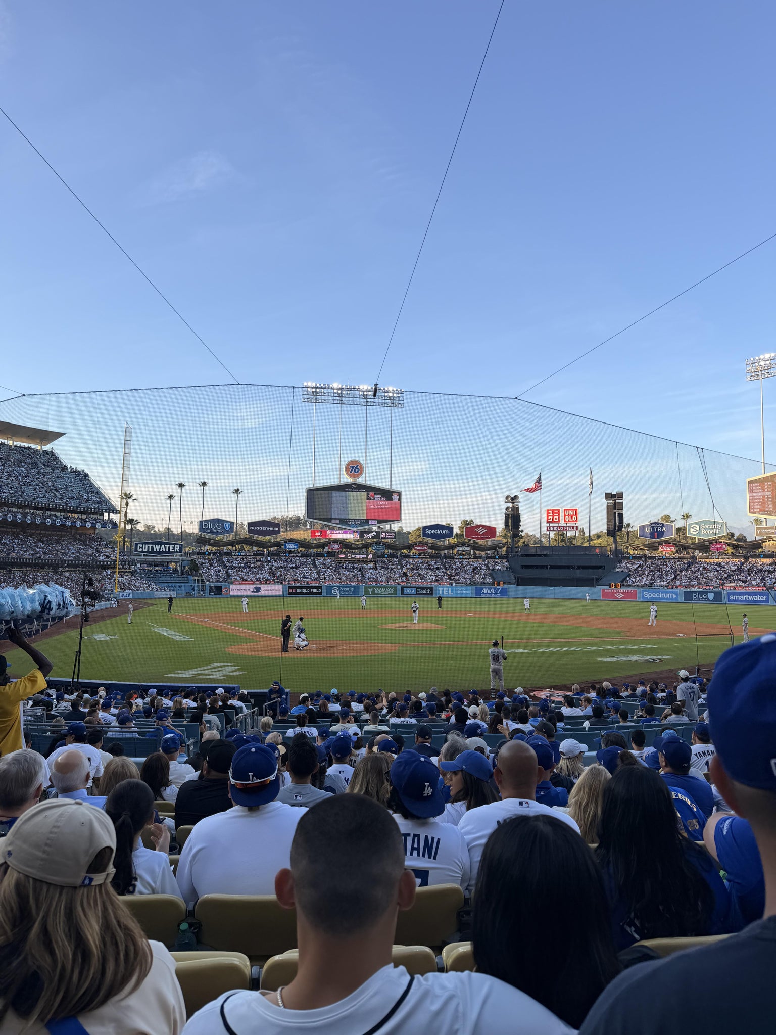 Real Fan View taken from Section 6 FD at UNIQLO Field at Dodger Stadium by Christian G