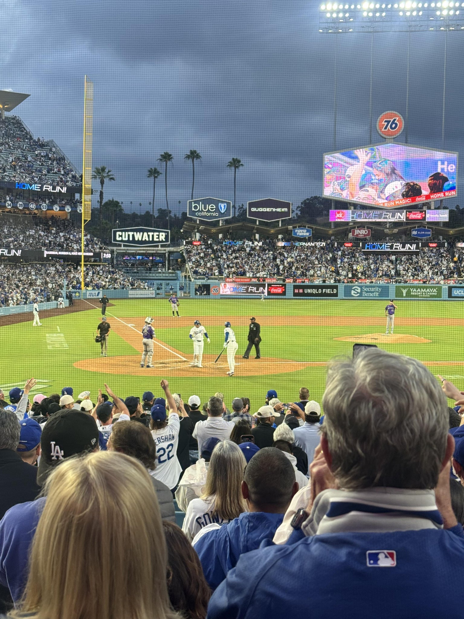 Real Fan View taken from Section 6 FD at UNIQLO Field at Dodger Stadium by Richard L