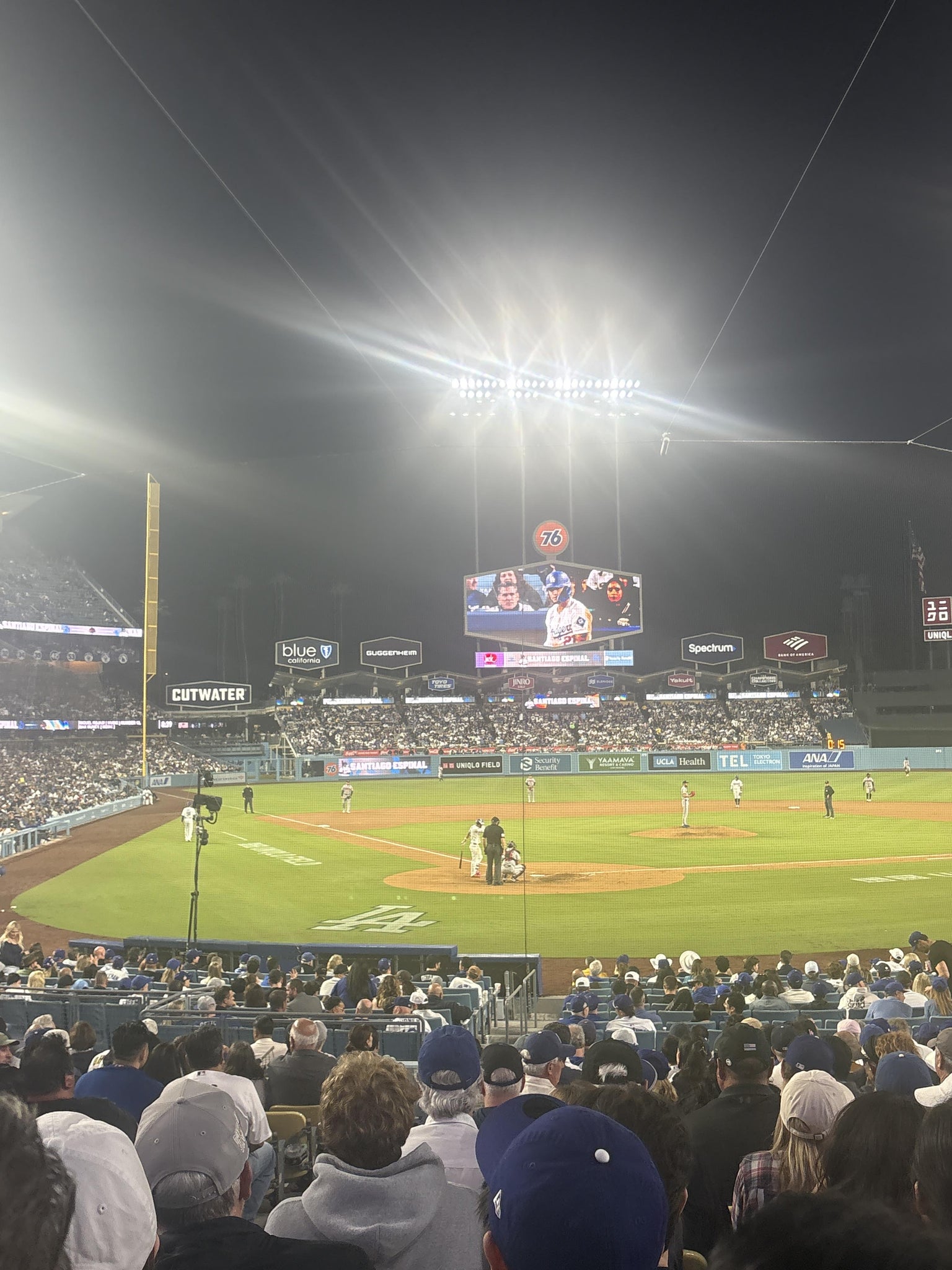 Real Fan View taken from Section 6 FD at UNIQLO Field at Dodger Stadium by Julia B