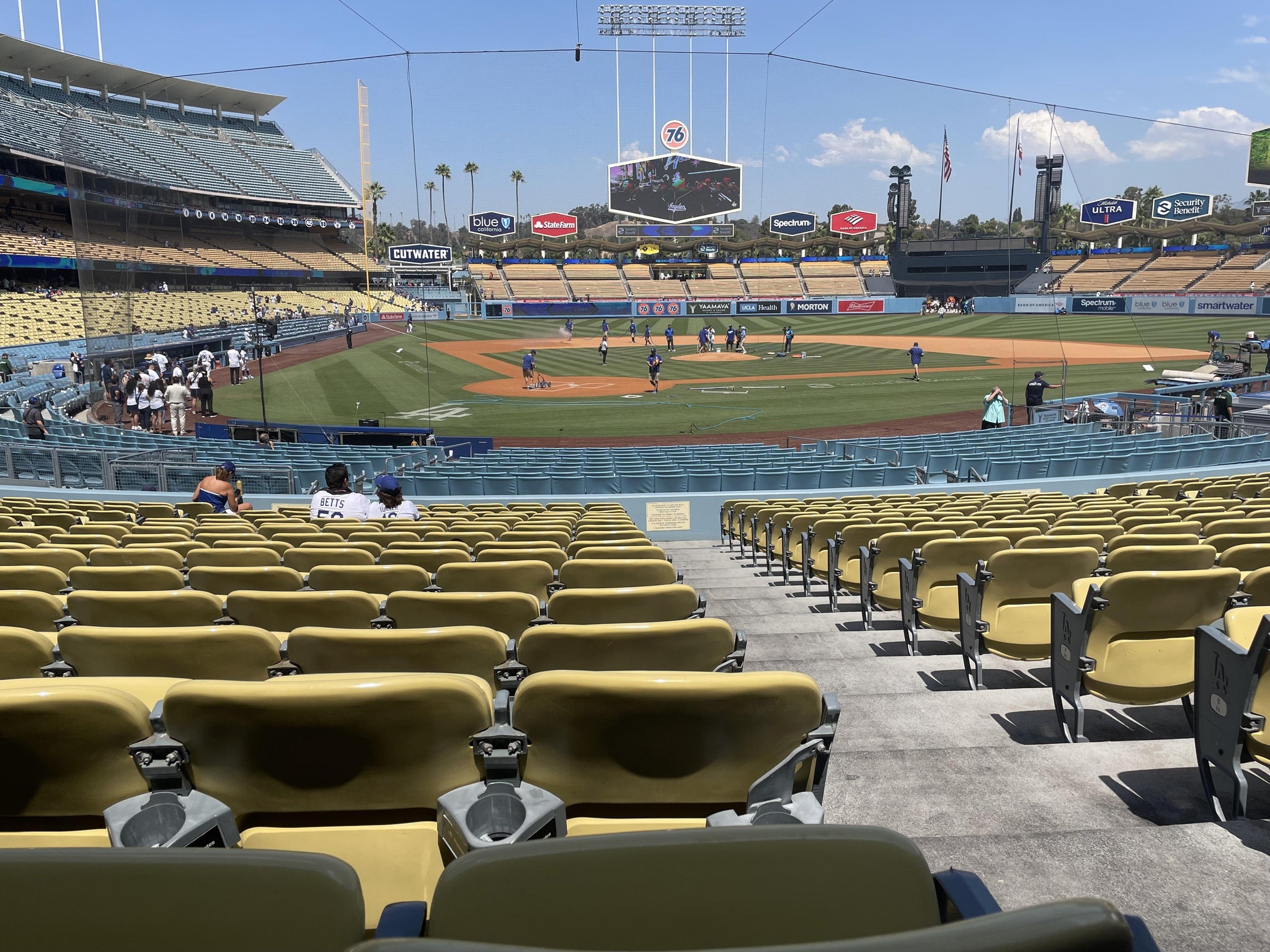 Real Fan View taken from Section 6 FD at UNIQLO Field at Dodger Stadium by Lisa I