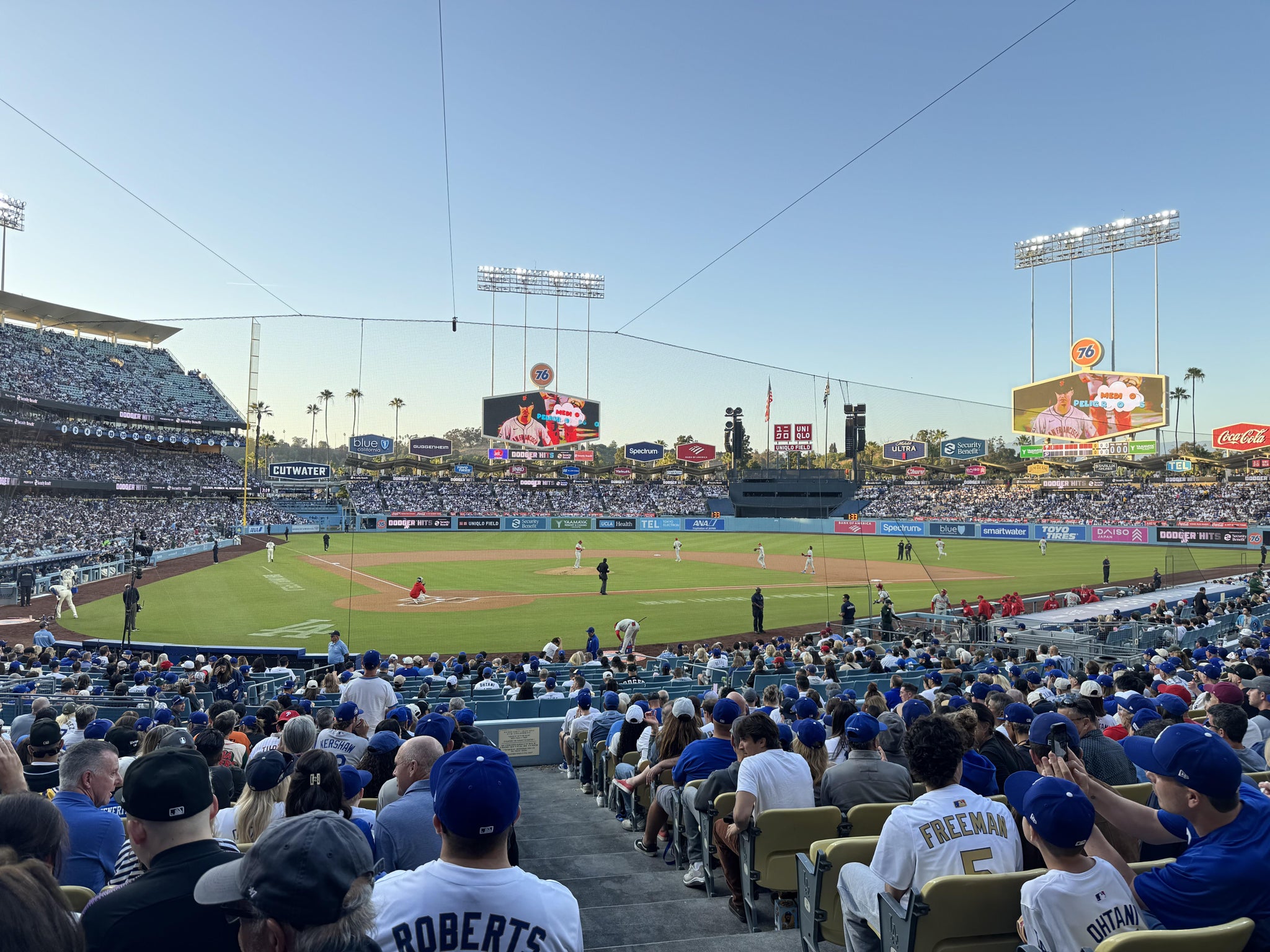 Real Fan View taken from Section 6 FD at UNIQLO Field at Dodger Stadium by Joaquin J