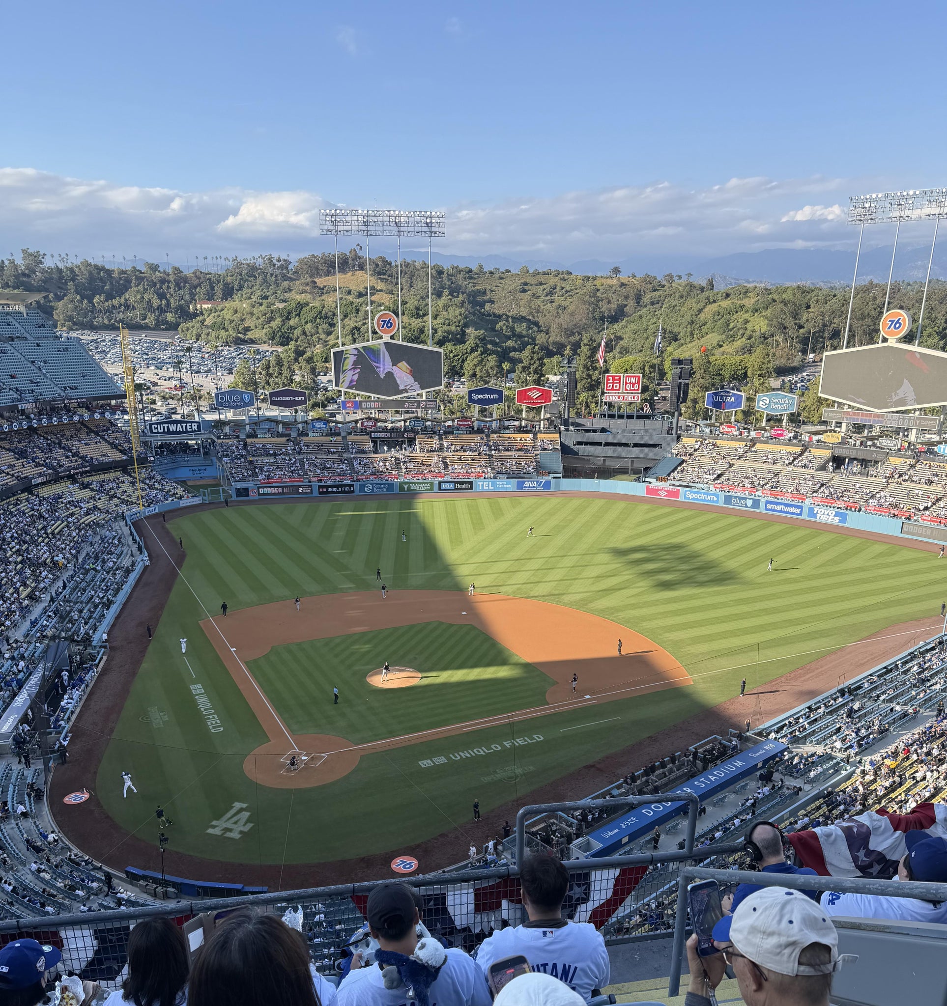 Real Fan View taken from Section 6 TD at UNIQLO Field at Dodger Stadium by Sunil P