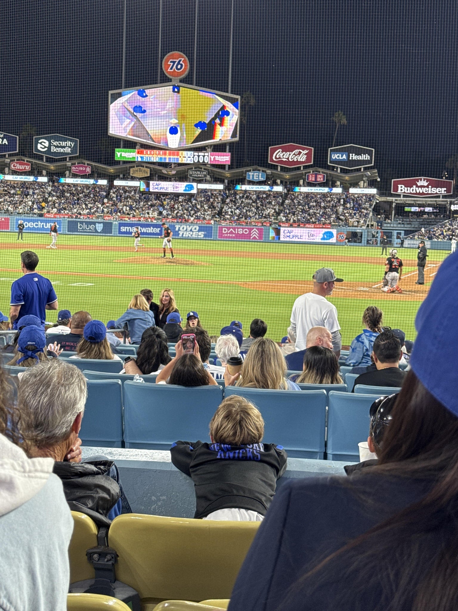Real Fan View taken from Section 7 FD at UNIQLO Field at Dodger Stadium by Kathy C