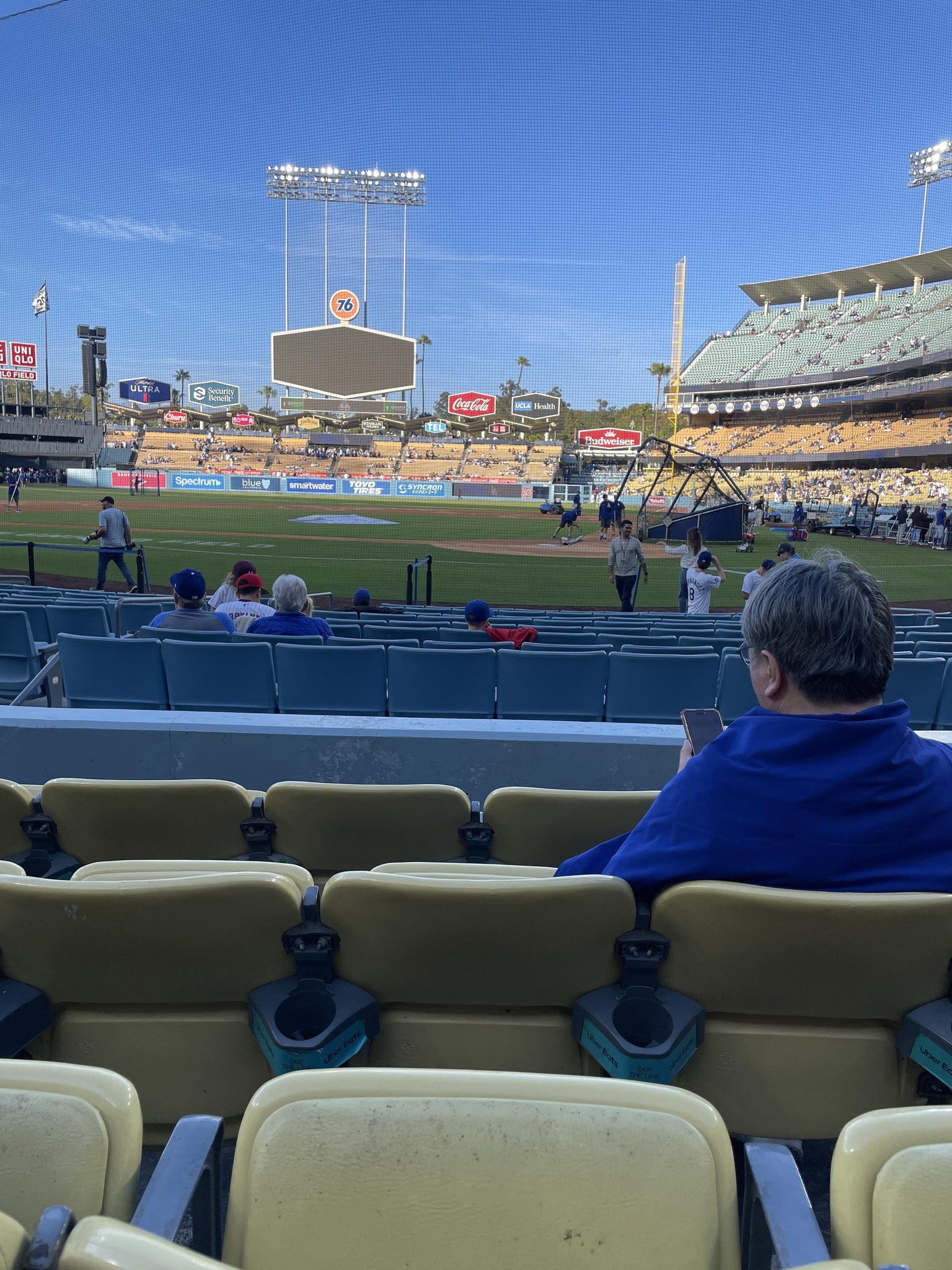 Real Fan View taken from Section 7 FD at UNIQLO Field at Dodger Stadium by Eduardo P