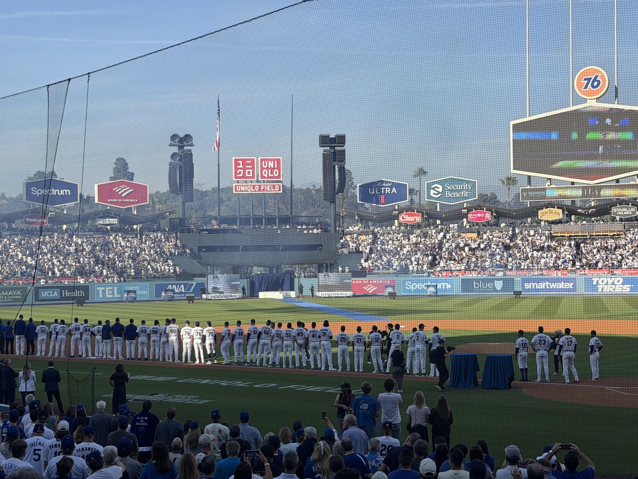 Real Fan View taken from Section 7 FD at UNIQLO Field at Dodger Stadium by Tyler C
