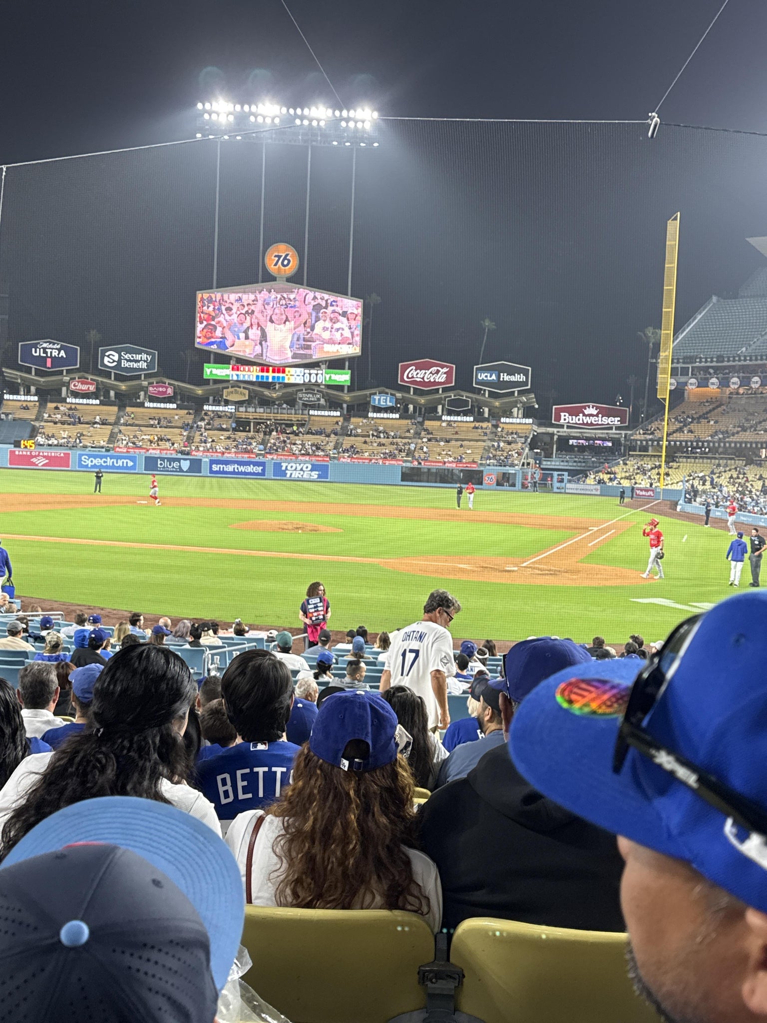 Real Fan View taken from Section 7 FD at UNIQLO Field at Dodger Stadium by Yoshi Y