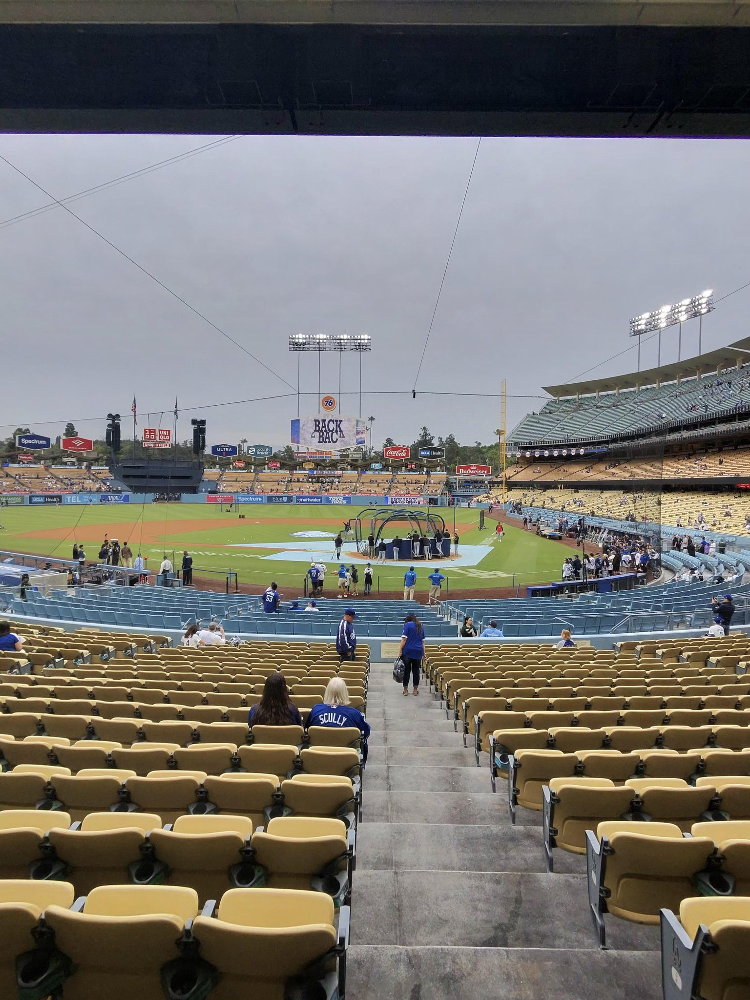 Real Fan View taken from Section 7 FD at UNIQLO Field at Dodger Stadium by Fulgencio A