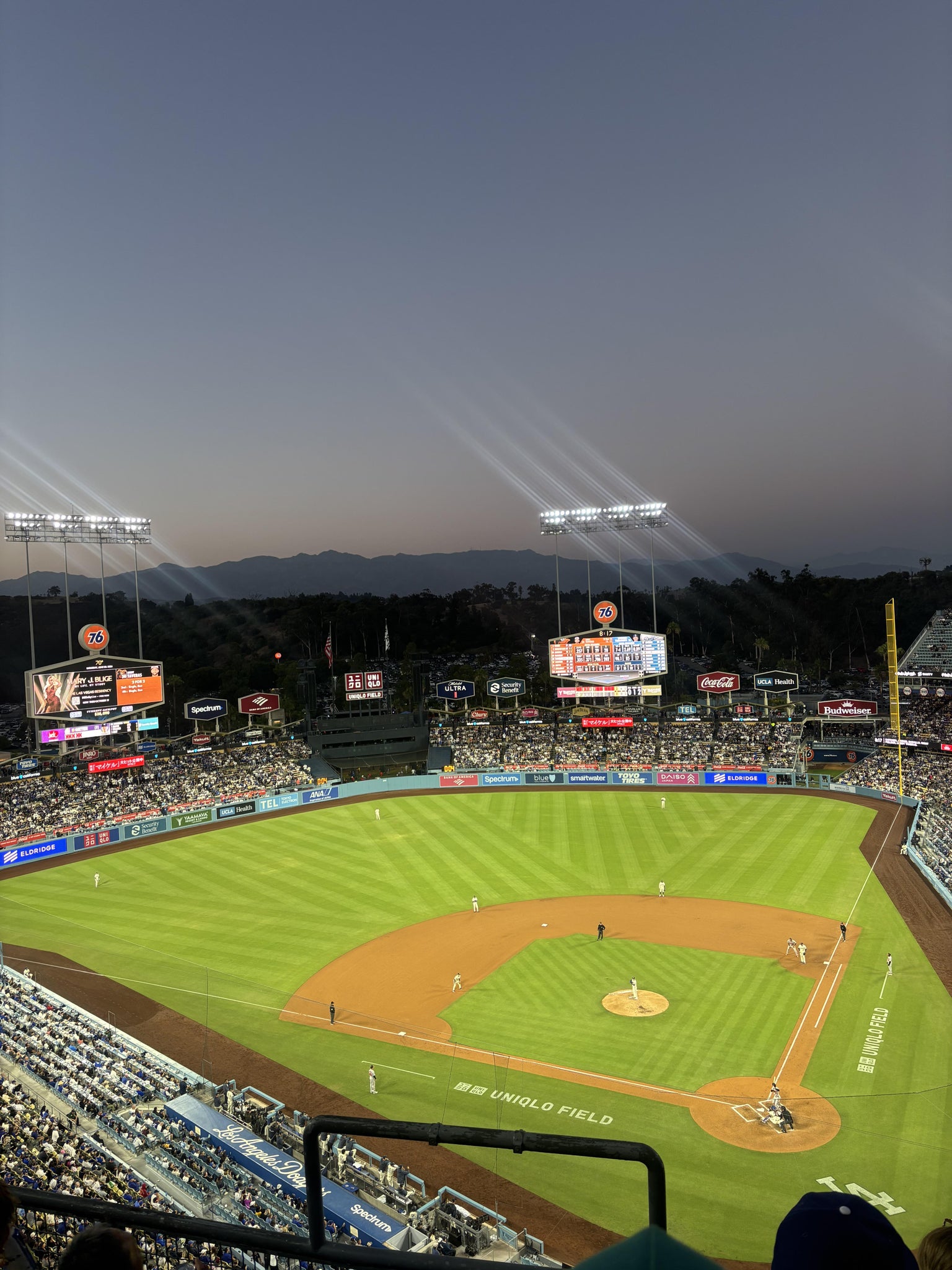 Real Fan View taken from Section 7 TD at UNIQLO Field at Dodger Stadium by Griffin S