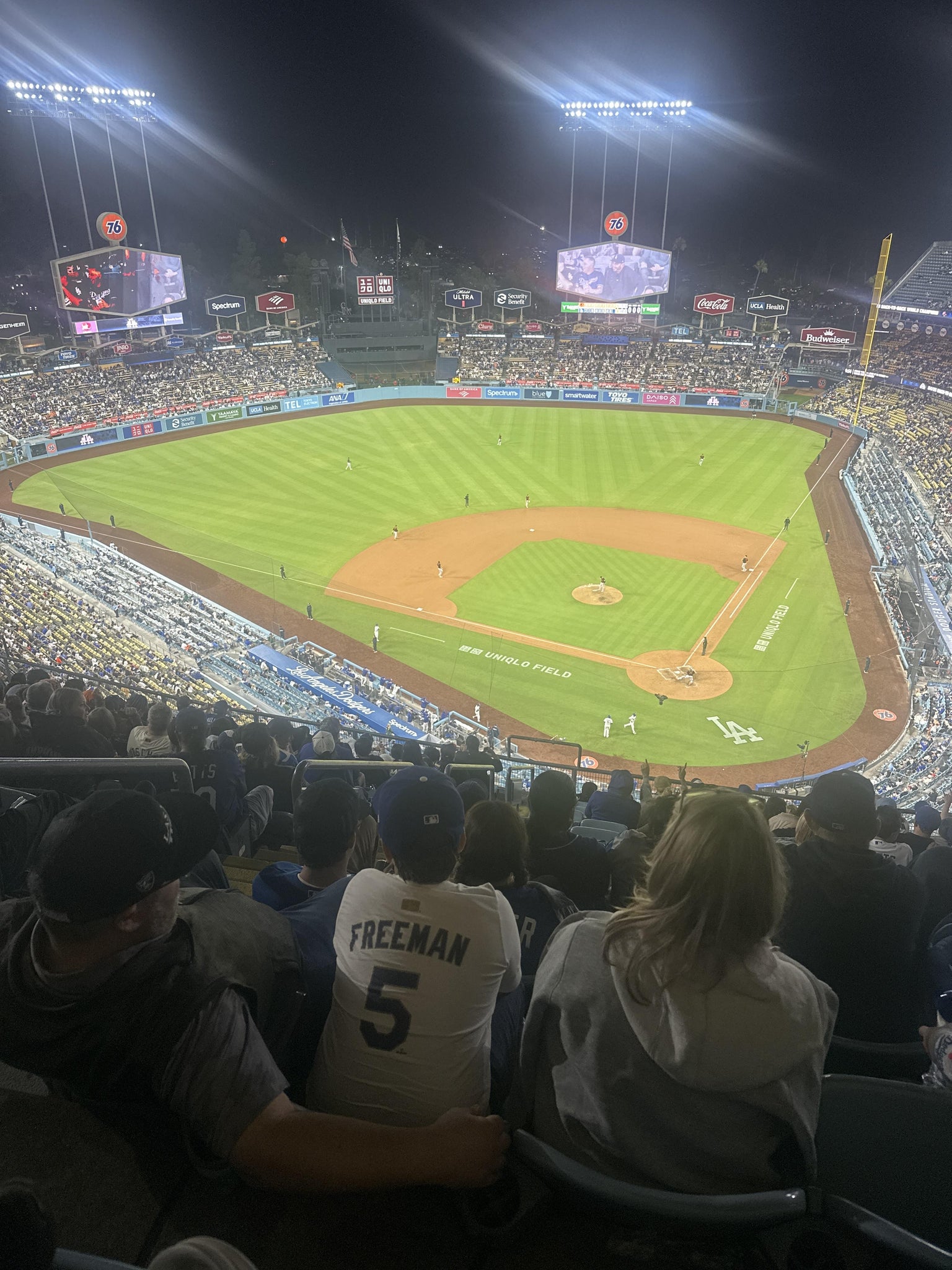 Real Fan View taken from Section 7 TD at UNIQLO Field at Dodger Stadium by William P