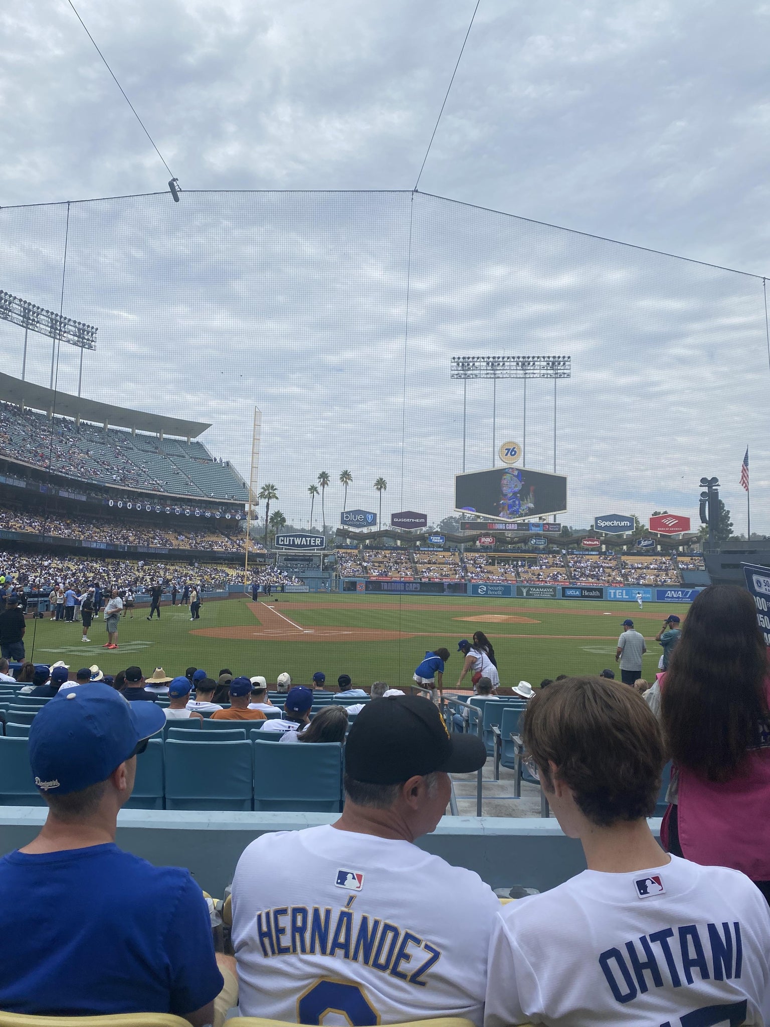 Real Fan View taken from Section 8 FD at UNIQLO Field at Dodger Stadium by Valeria O