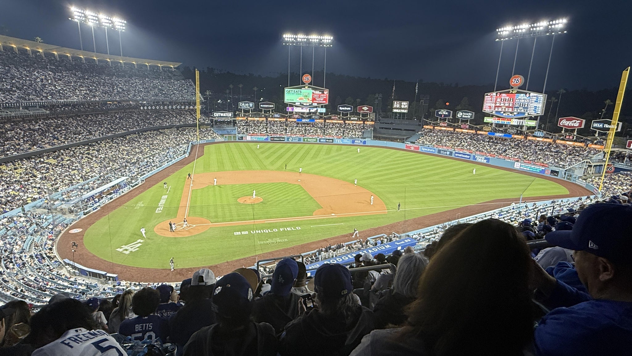 Real Fan View taken from Section 8 RS at UNIQLO Field at Dodger Stadium by Jeffrey L