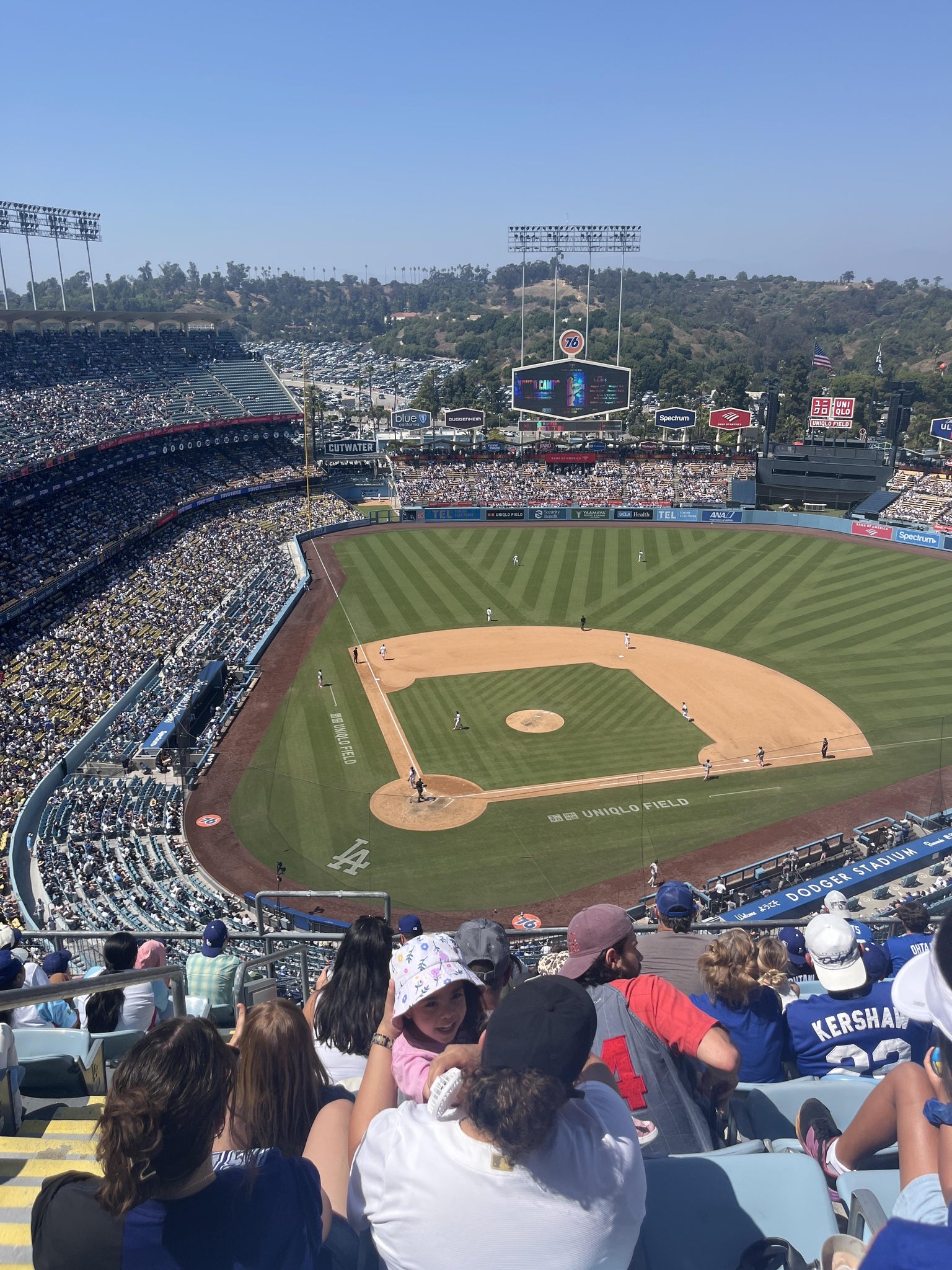 Real Fan View taken from Section 8 TD at UNIQLO Field at Dodger Stadium by Deborah H