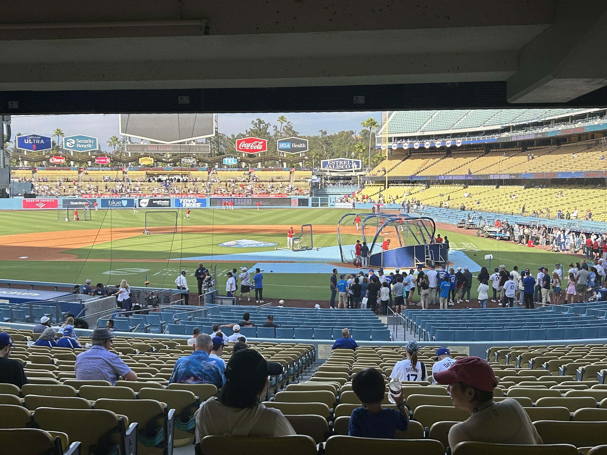 Real Fan View taken from Section 9 FD at UNIQLO Field at Dodger Stadium by Alejandro S