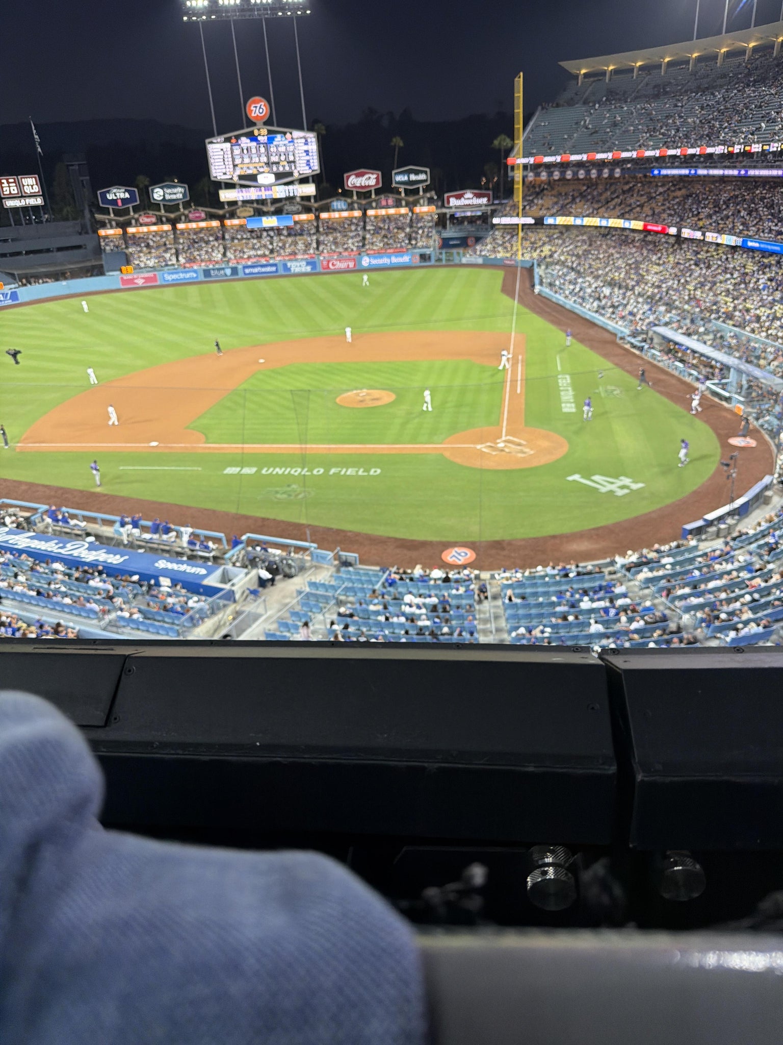 Real Fan View taken from Section 9 RS at UNIQLO Field at Dodger Stadium by Howard B