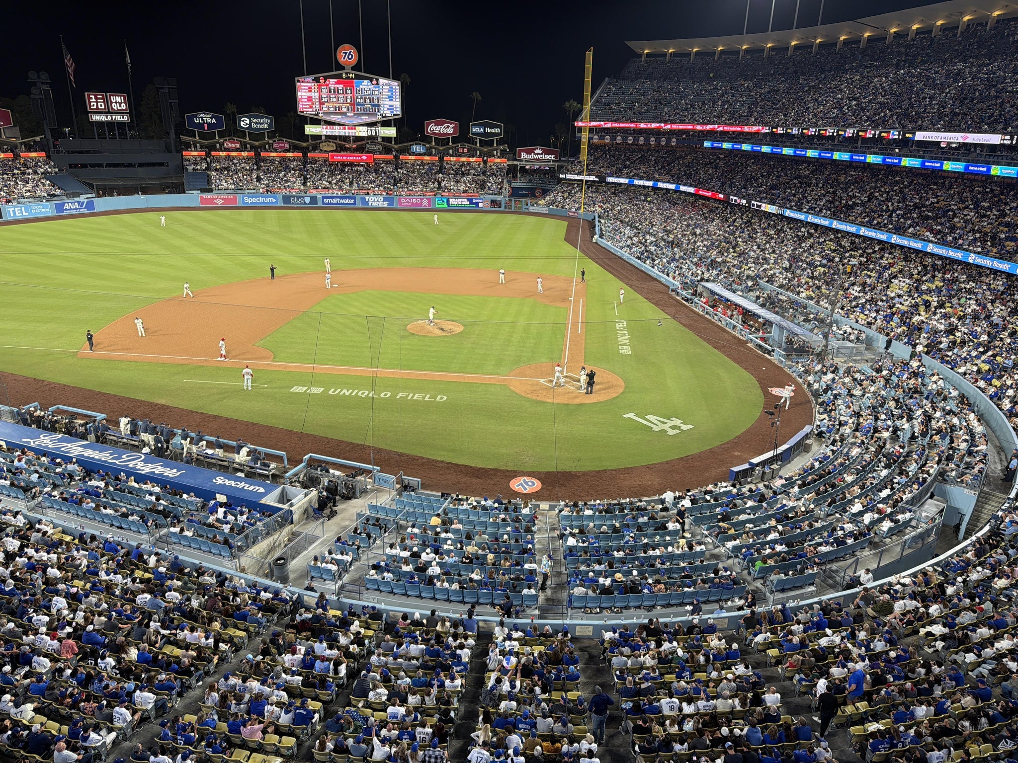 Real Fan View taken from Section 9 RS at UNIQLO Field at Dodger Stadium by Howard B