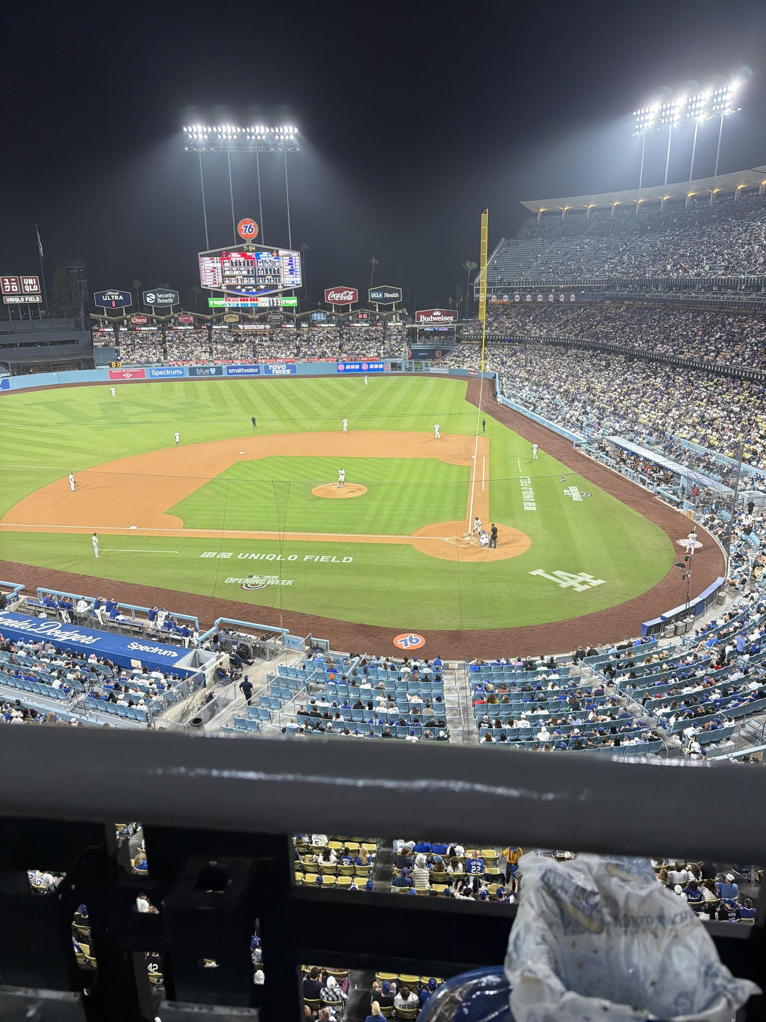 Real Fan View taken from Section 9 RS at UNIQLO Field at Dodger Stadium by Howard B