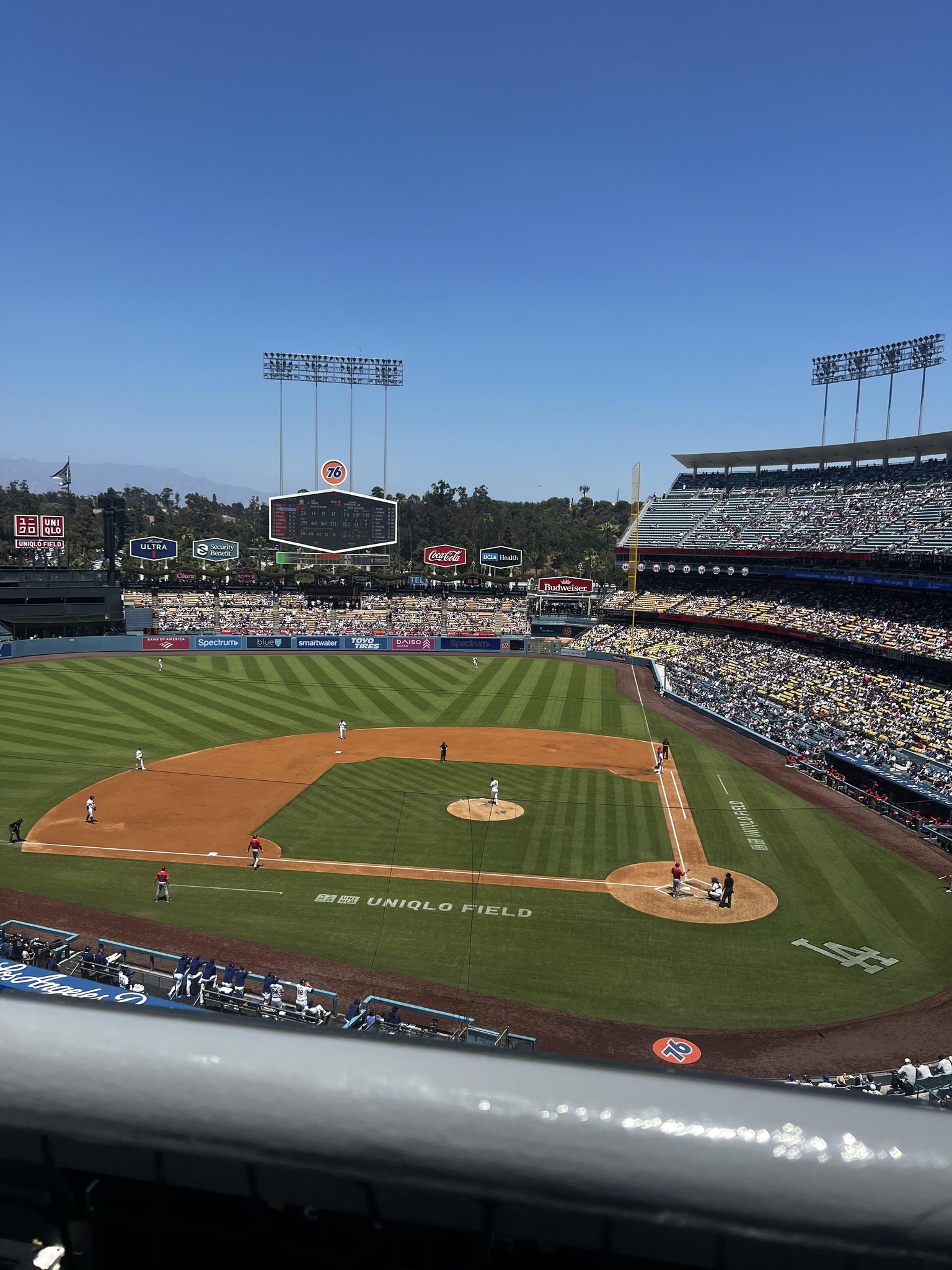 Real Fan View taken from Section 9 RS at UNIQLO Field at Dodger Stadium by Jessica T