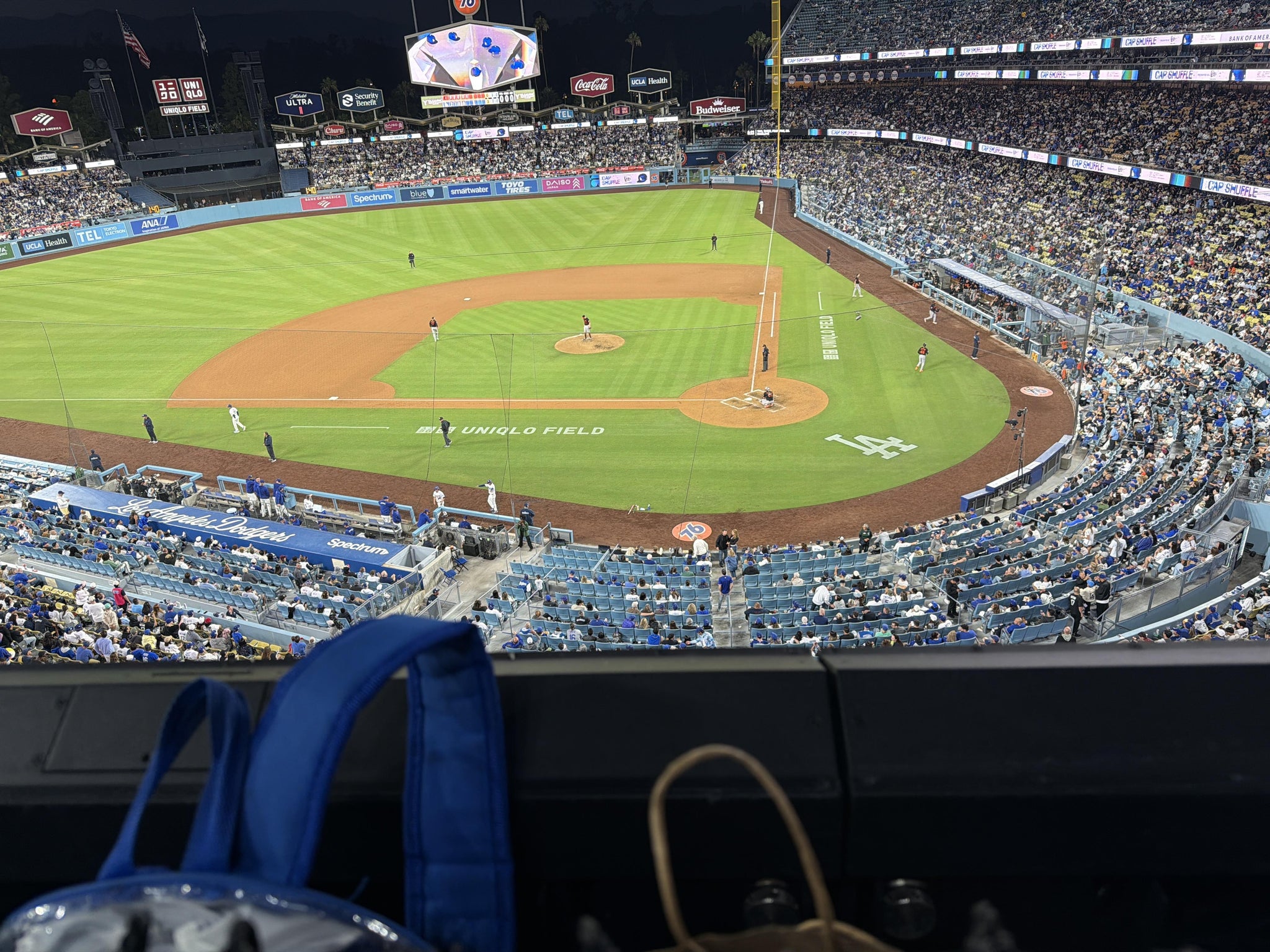 Real Fan View taken from Section 9 RS at UNIQLO Field at Dodger Stadium by Howard B