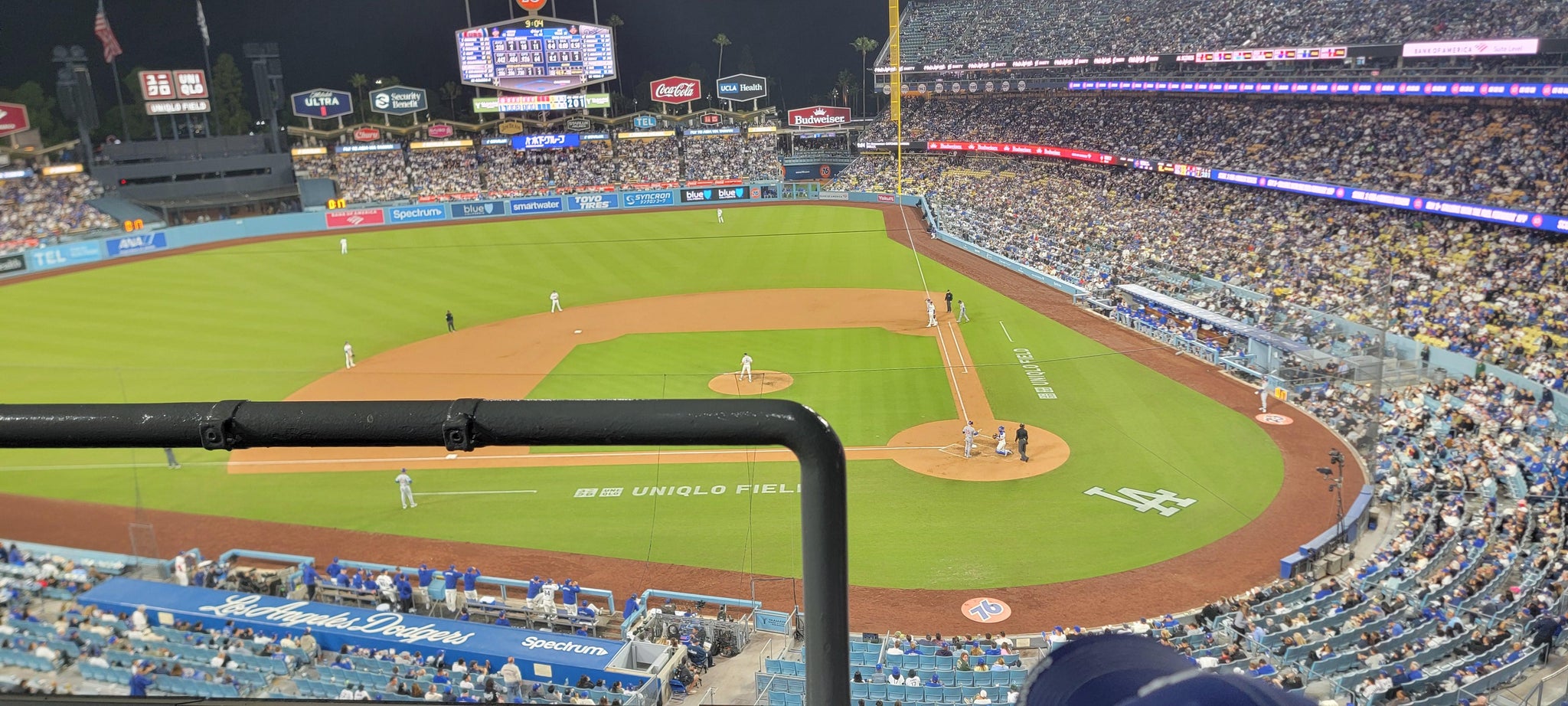 Real Fan View taken from Section 9 RS at UNIQLO Field at Dodger Stadium by Sara C