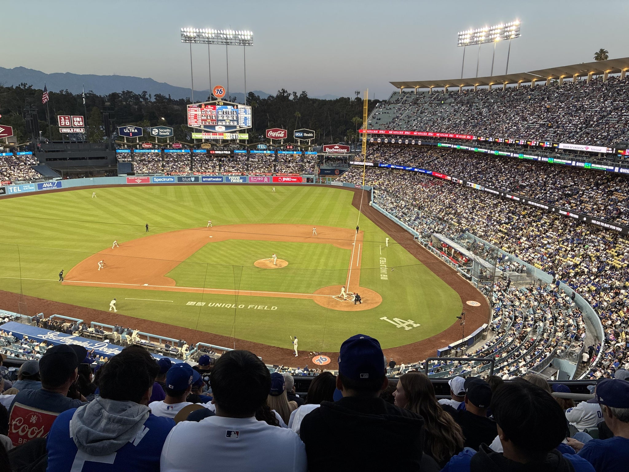 Real Fan View taken from Section 9 RS at UNIQLO Field at Dodger Stadium by Sherwin D