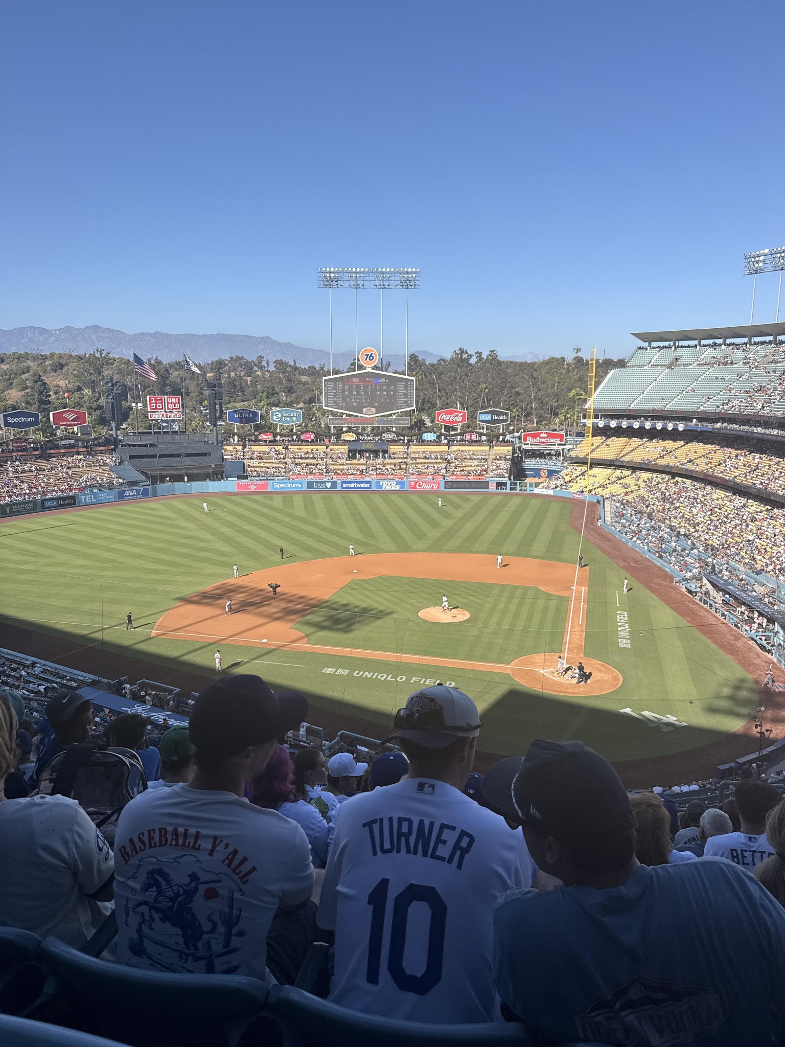 Real Fan View taken from Section 9 RS at UNIQLO Field at Dodger Stadium by Ava L