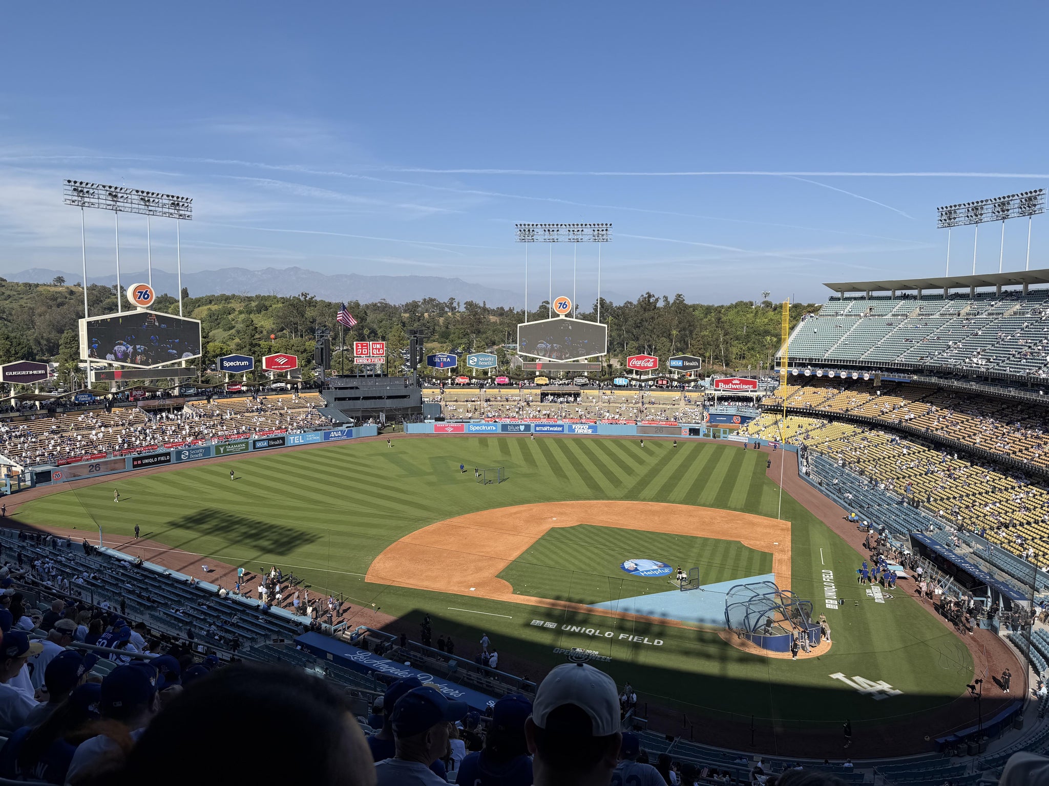 Real Fan View taken from Section 9 RS at UNIQLO Field at Dodger Stadium by Erica G