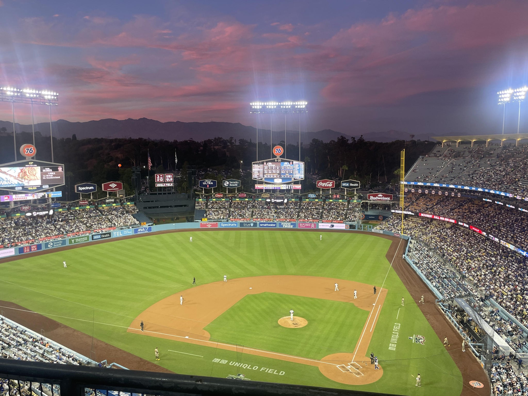 Real Fan View taken from Section 9 TD at UNIQLO Field at Dodger Stadium by Leah M