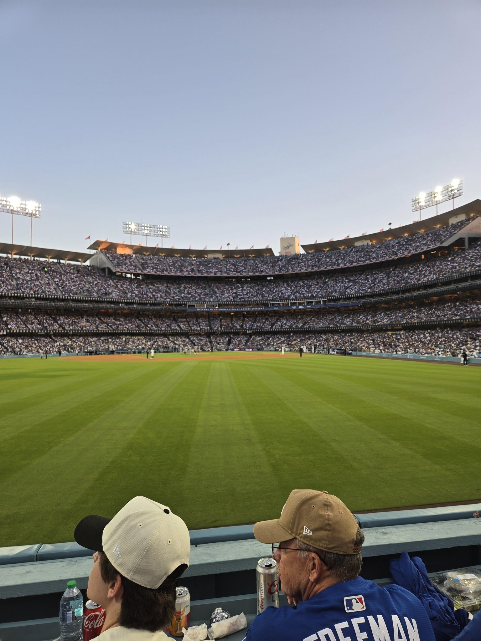 Real Fan View taken from Left Home RUN Seats B at UNIQLO Field at Dodger Stadium by Miguel  D