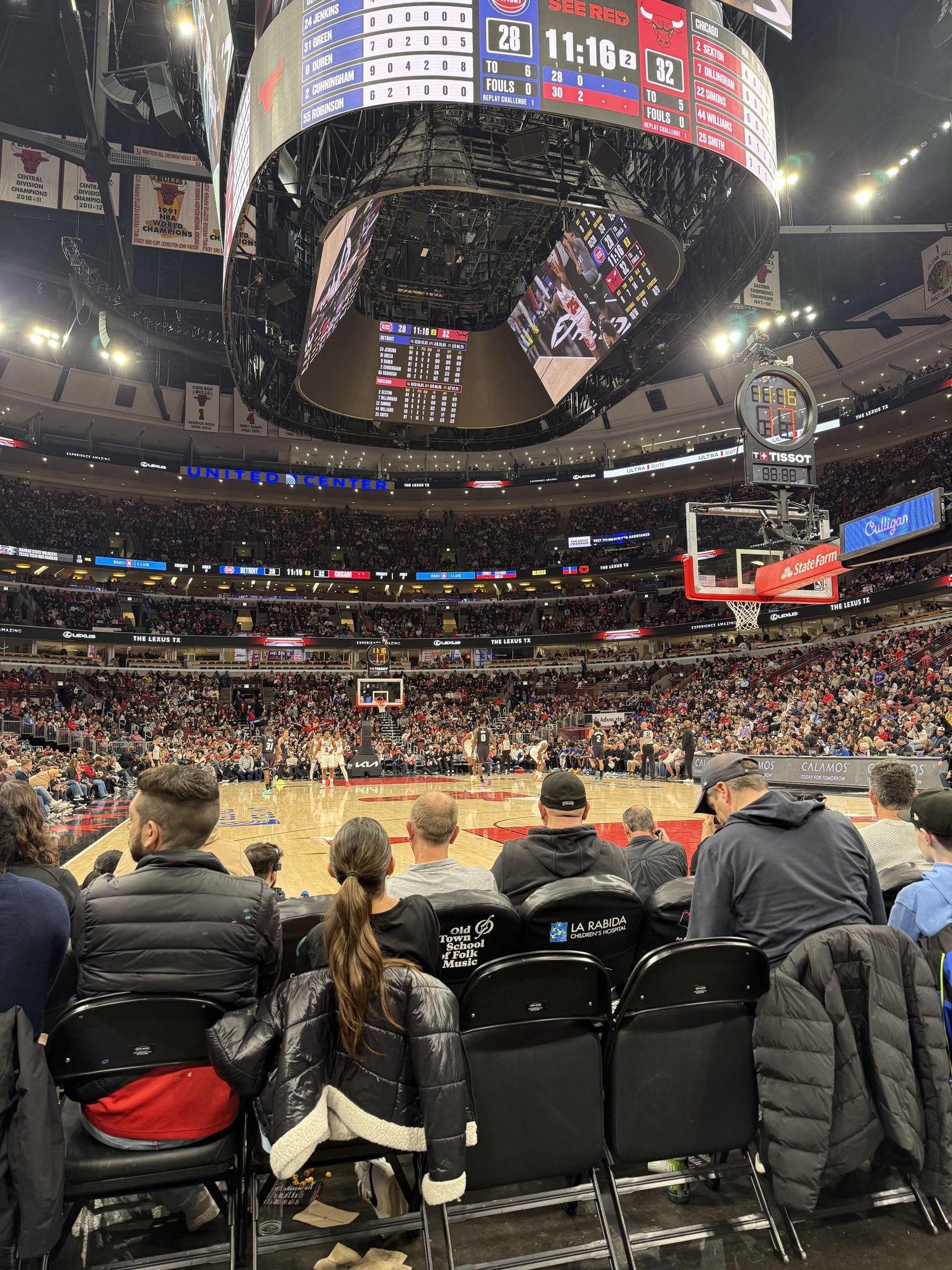 Real Fan View taken from Section 107 at United Center by Jenny M