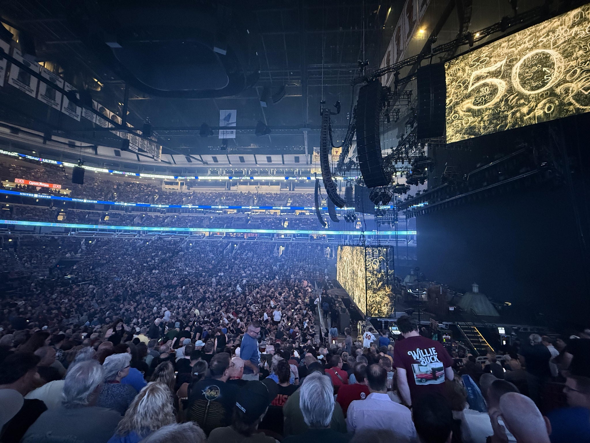 Real Fan View taken from Section 121 at United Center by Bradley H