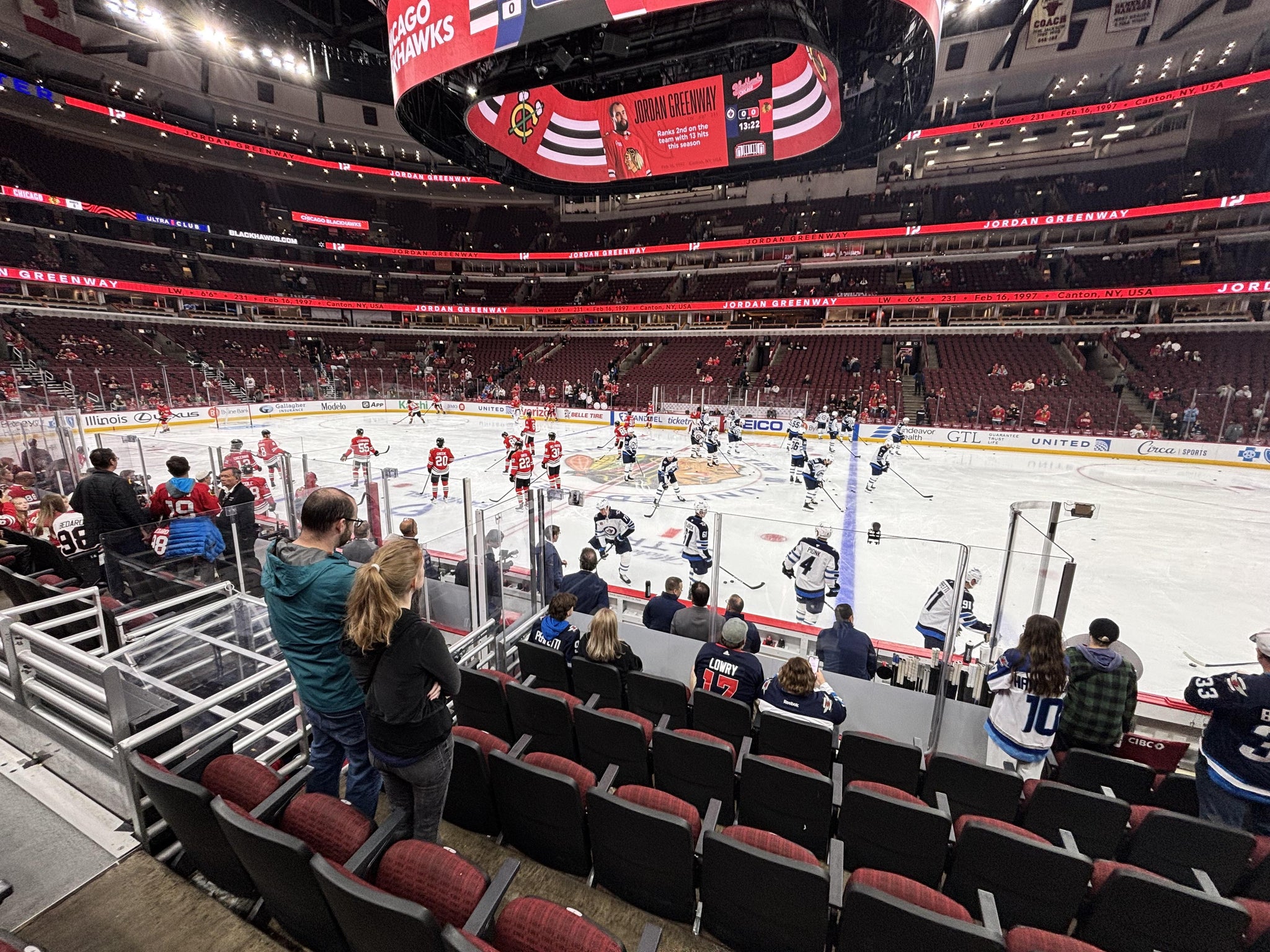 Real Fan View taken from Section 122 at United Center by Michael I