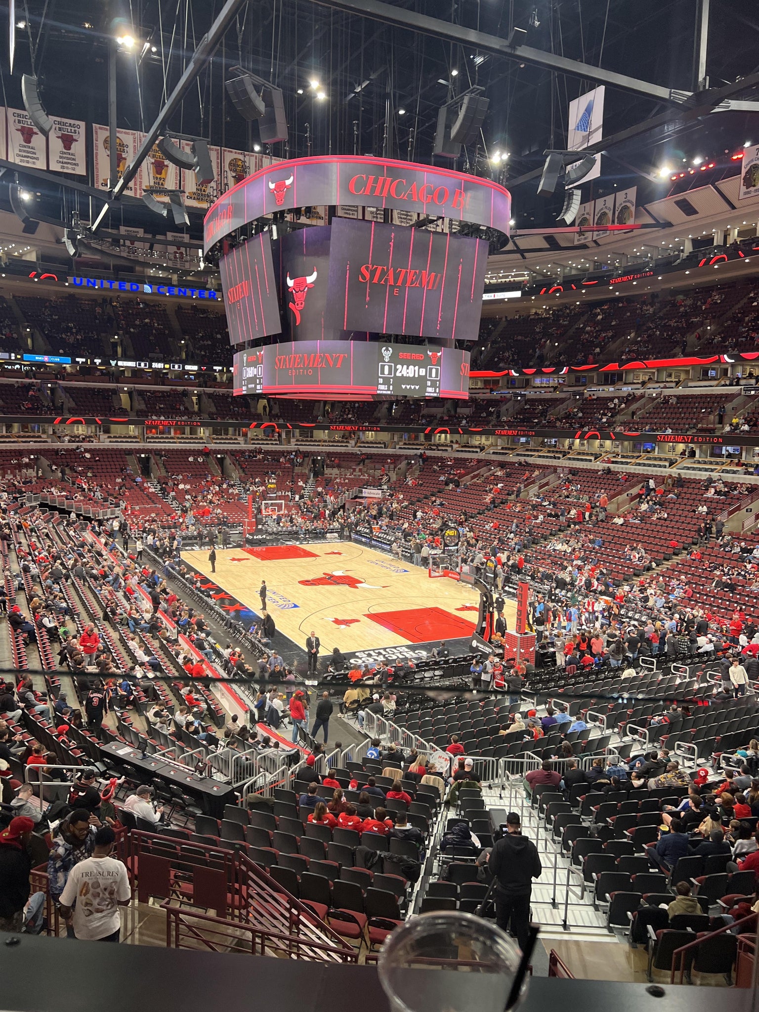 Real Fan View taken from Section 212 at United Center by Renaldo G