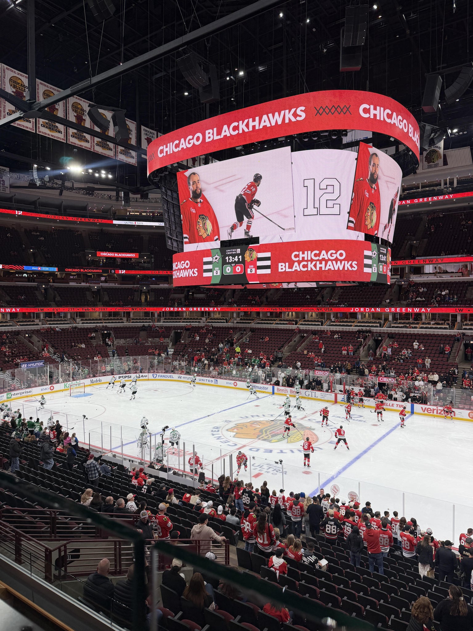 Real Fan View taken from Section 216 at United Center by Peter D
