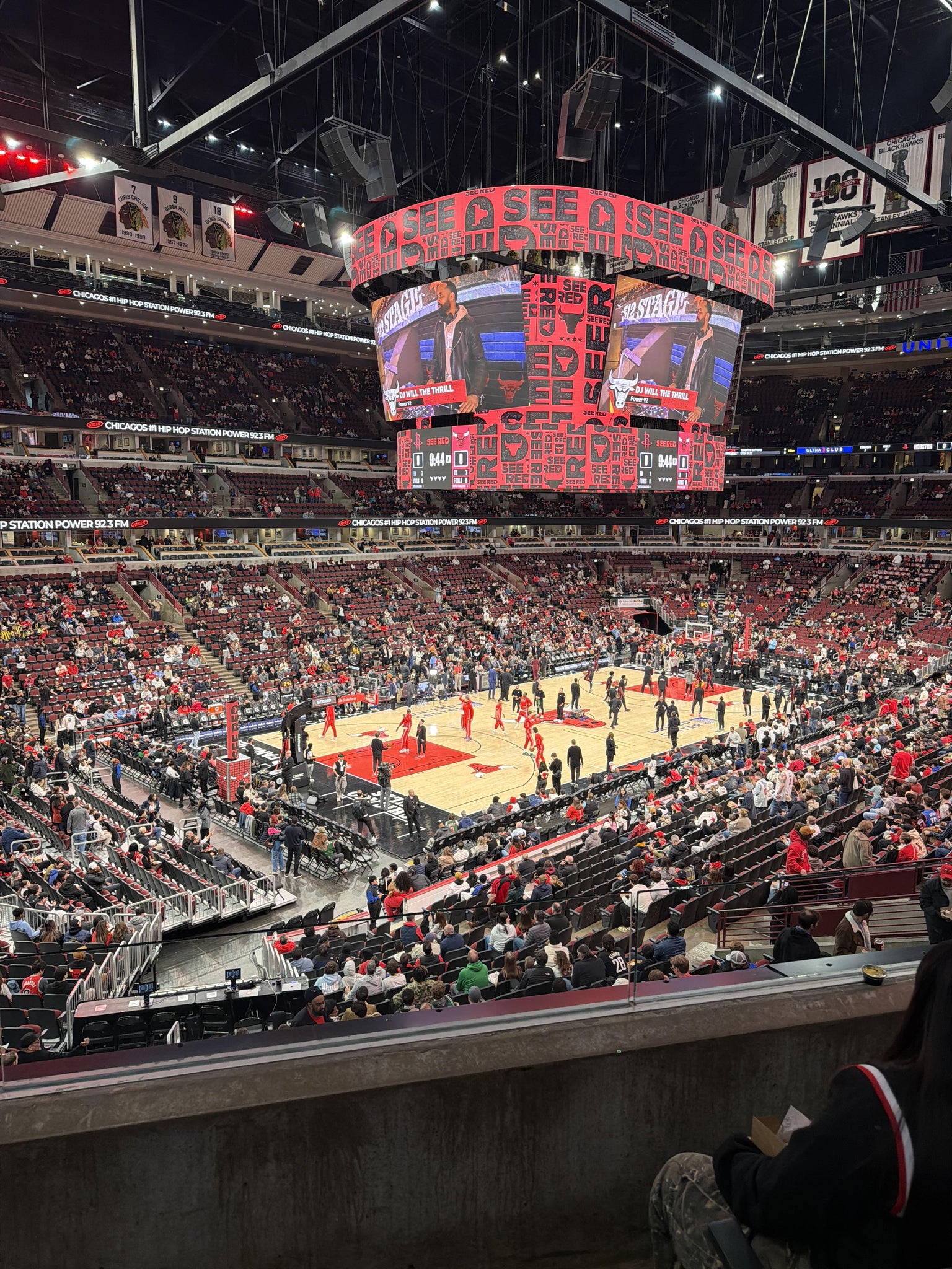 Real Fan View taken from Section 221 at United Center by Braxton W