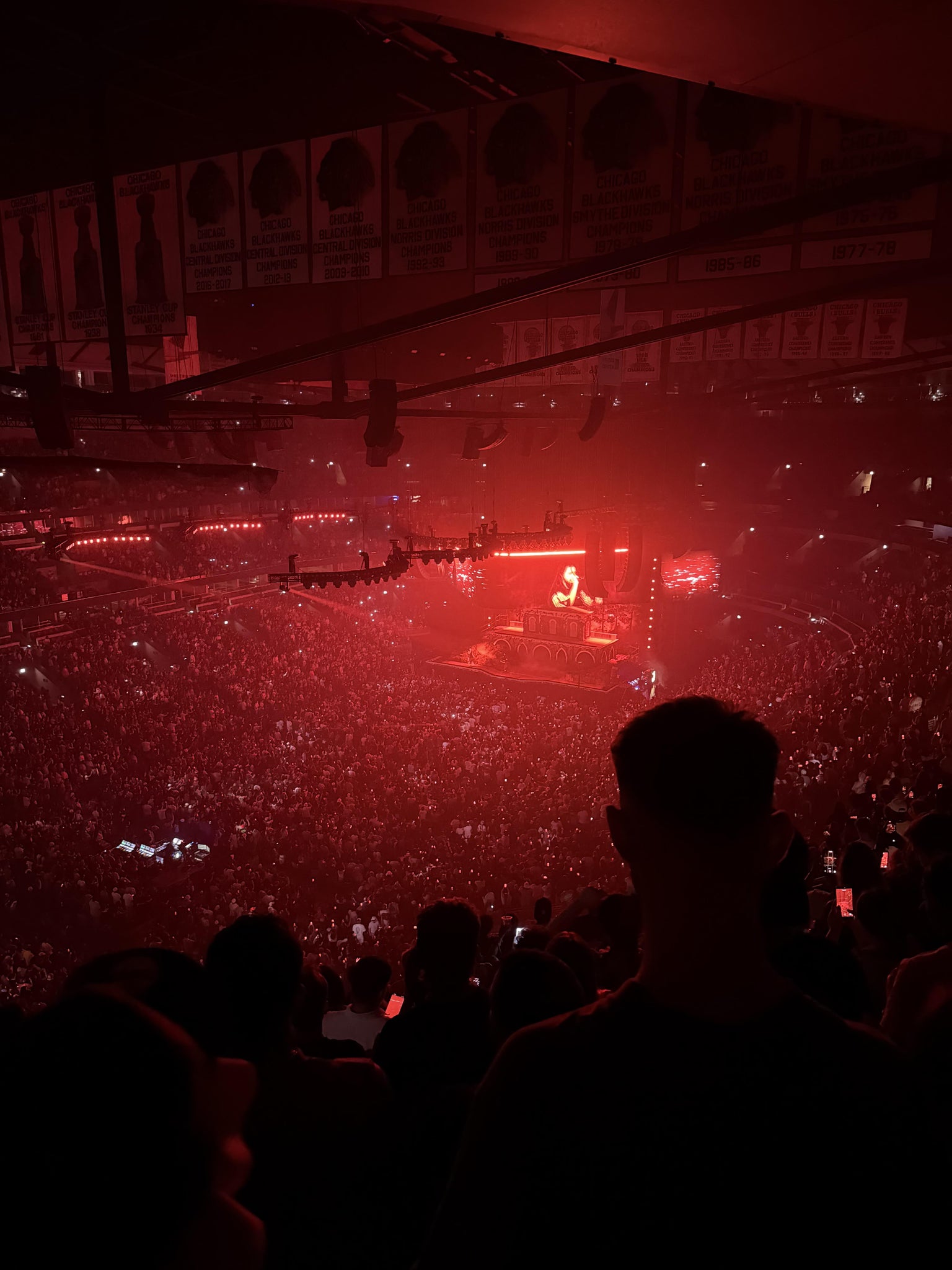 Real Fan View taken from Section 305 at United Center by Cristian P
