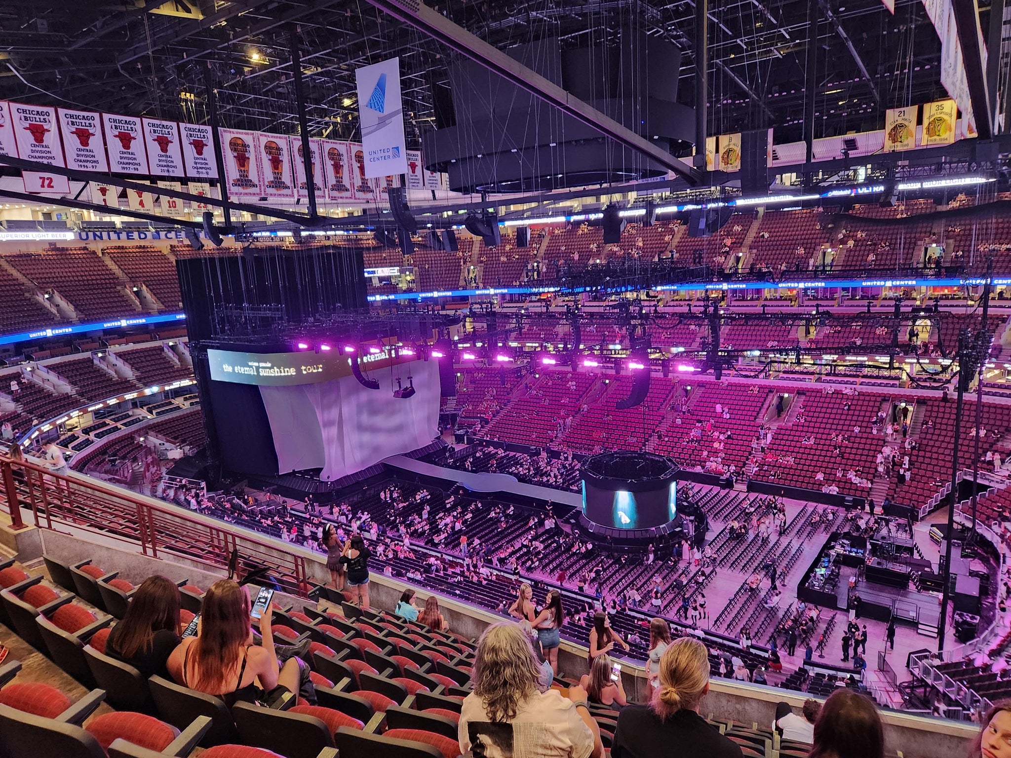 Real Fan View taken from Section 315 at United Center by Jennifer D